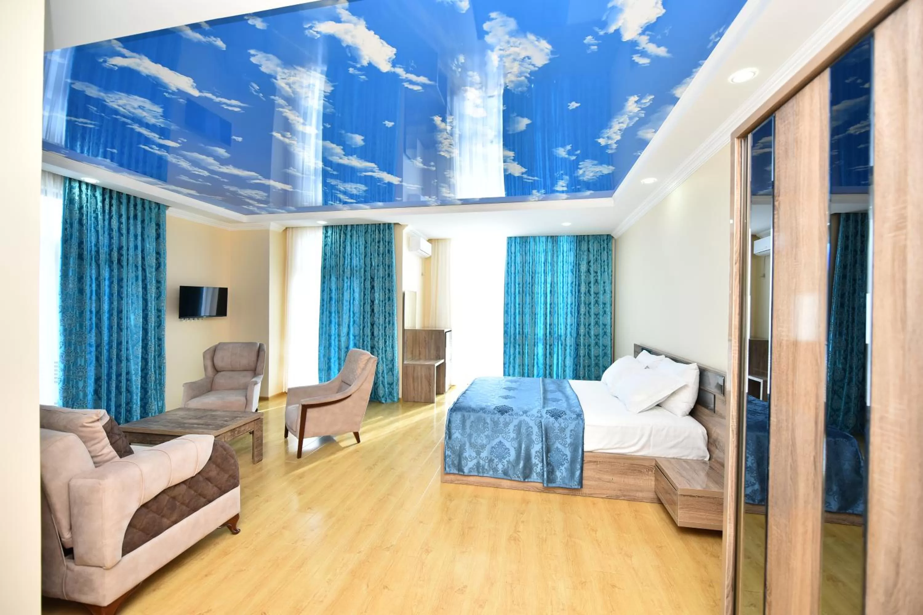 Bed in Hotel Skyline Batumi