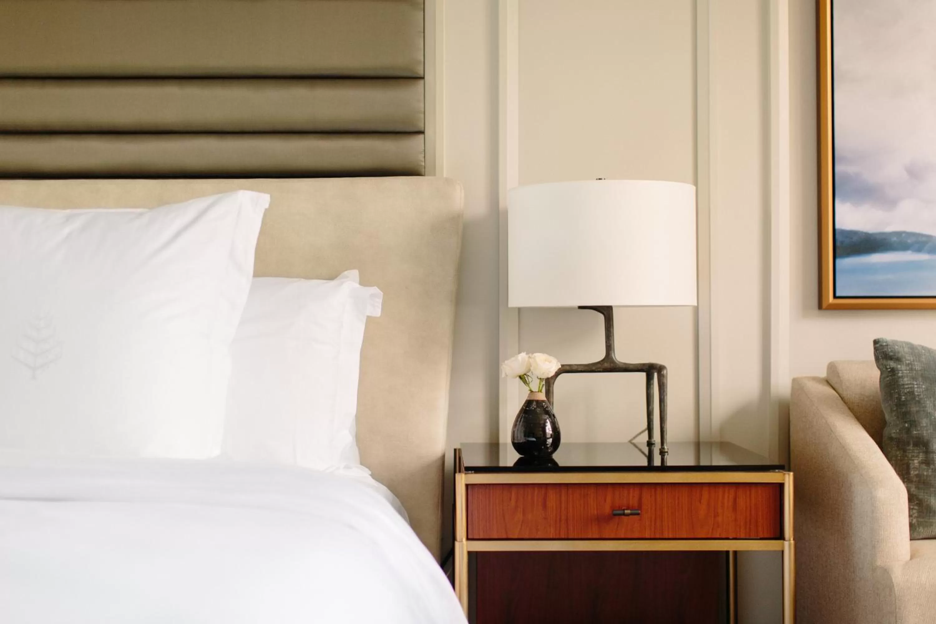 Decorative detail, Bed in Four Seasons Hotel Austin