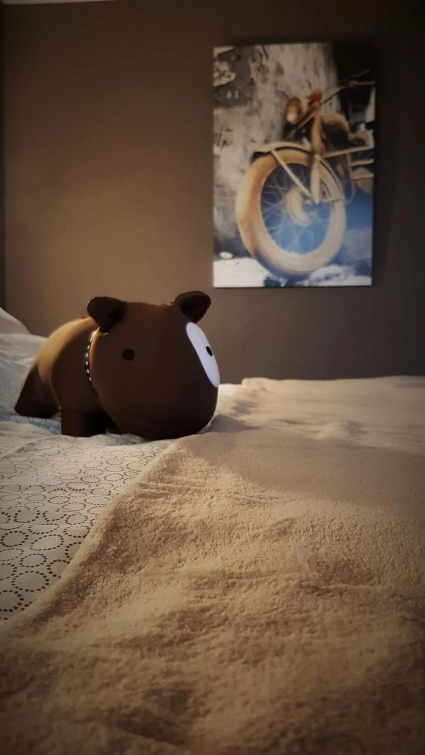 Bed in Roastineer Hotel