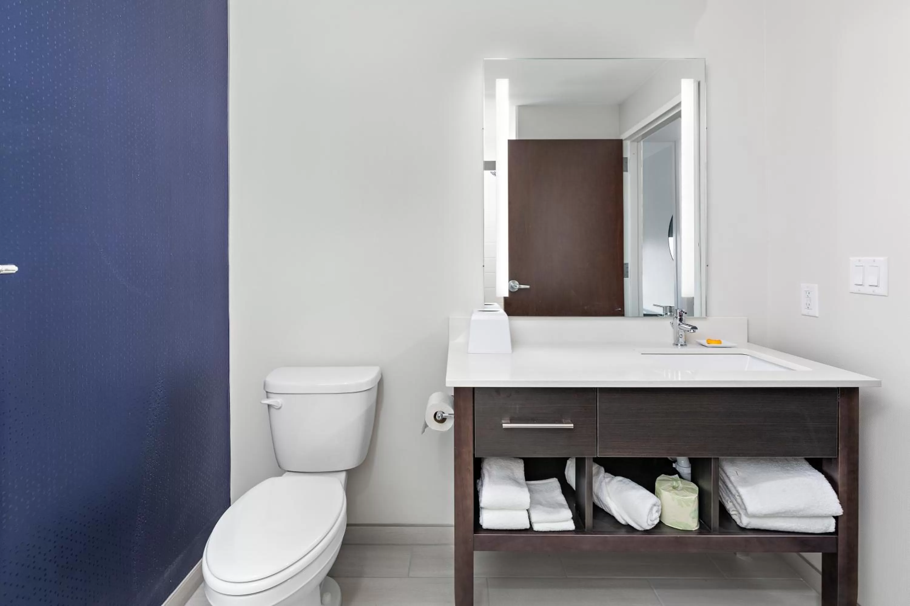 Toilet in Holiday Inn Express Kansas City North Parkville by IHG