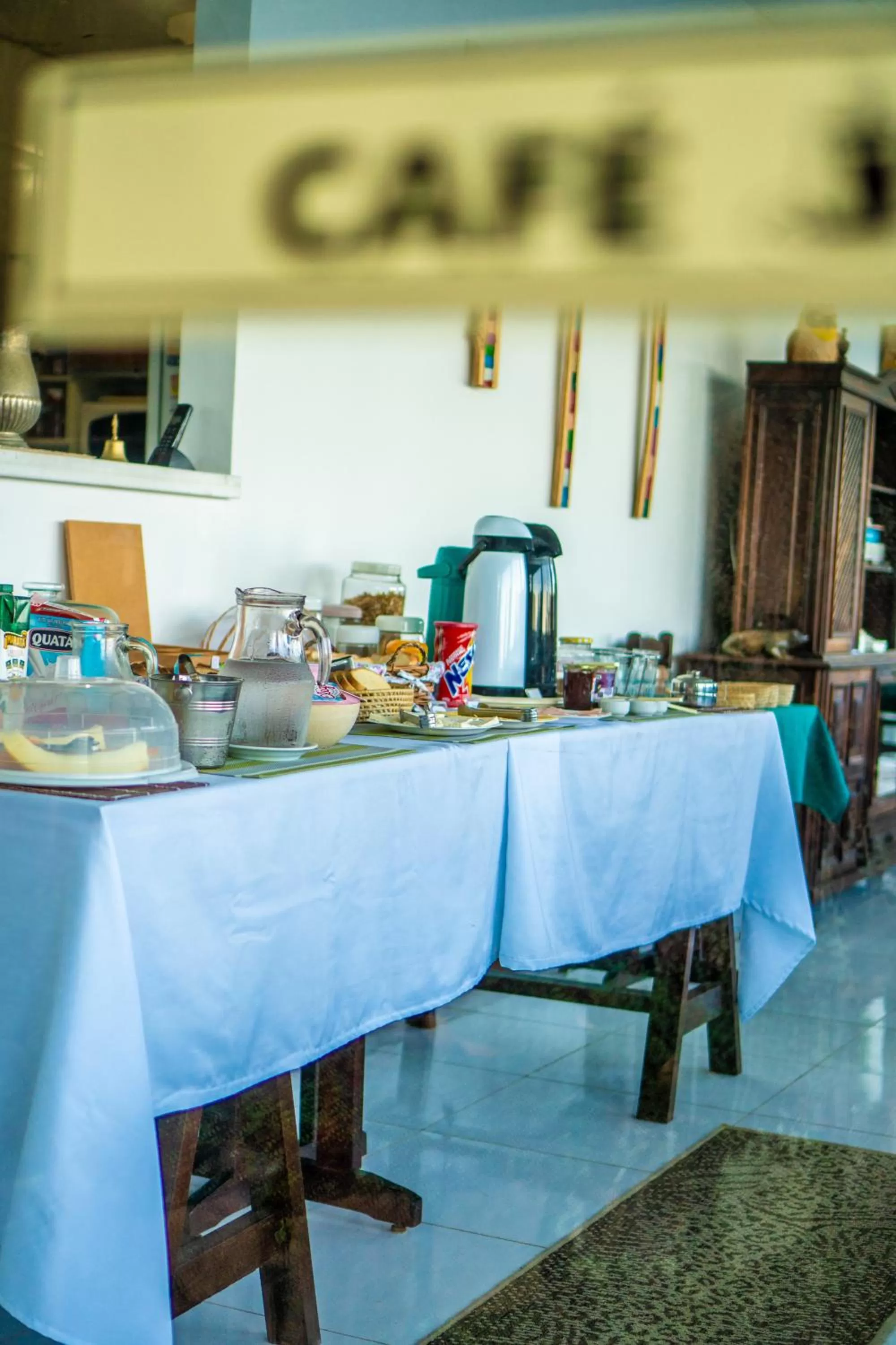 Continental breakfast in Pousada Piquara