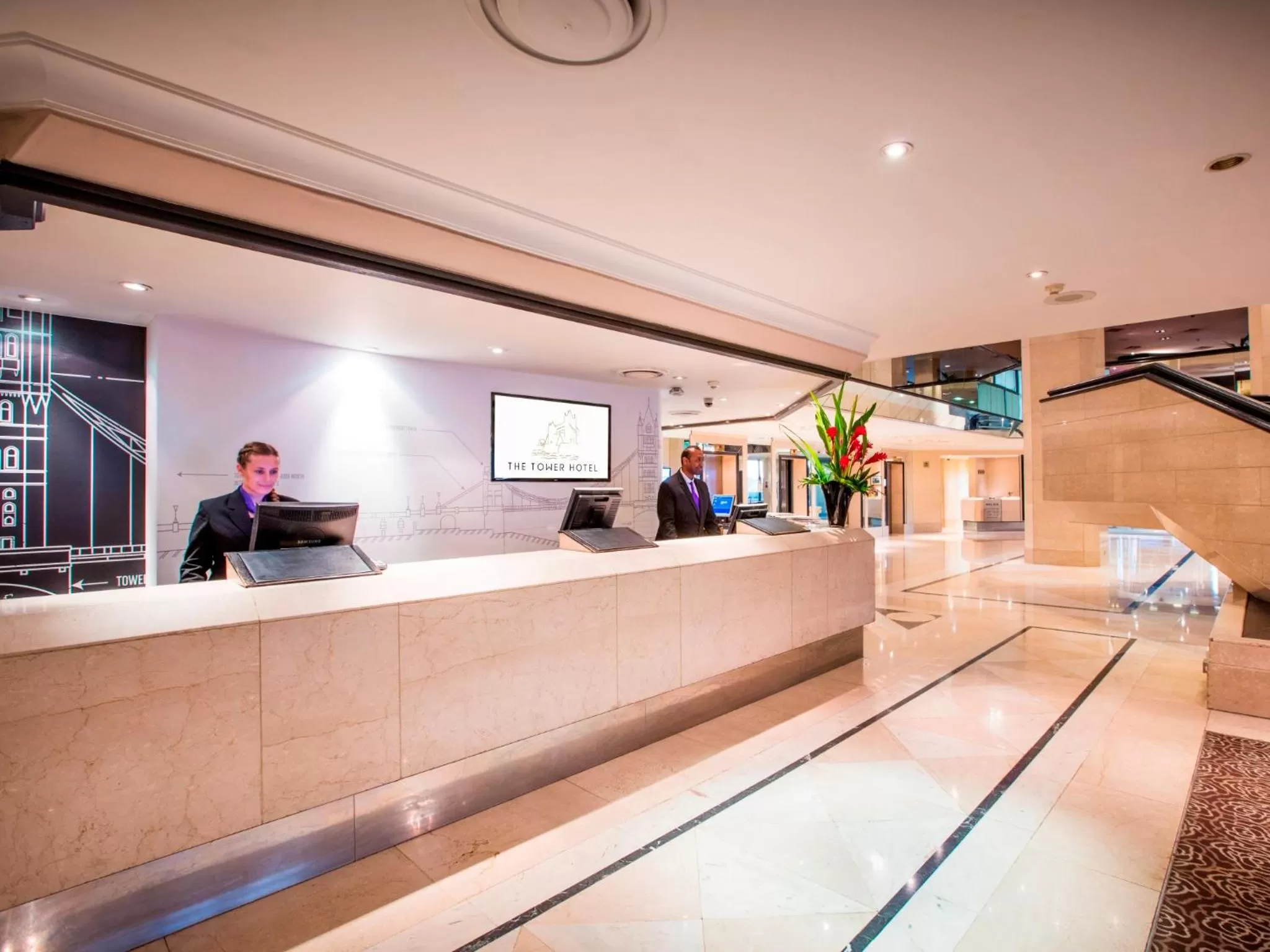 Staff in The Tower Hotel, by Thistle