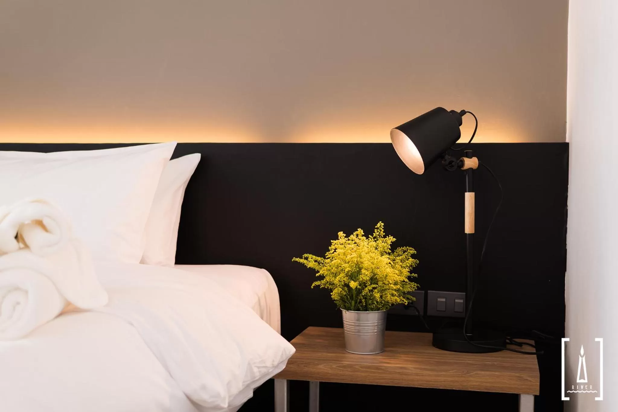 Bed in i-river chiangmai