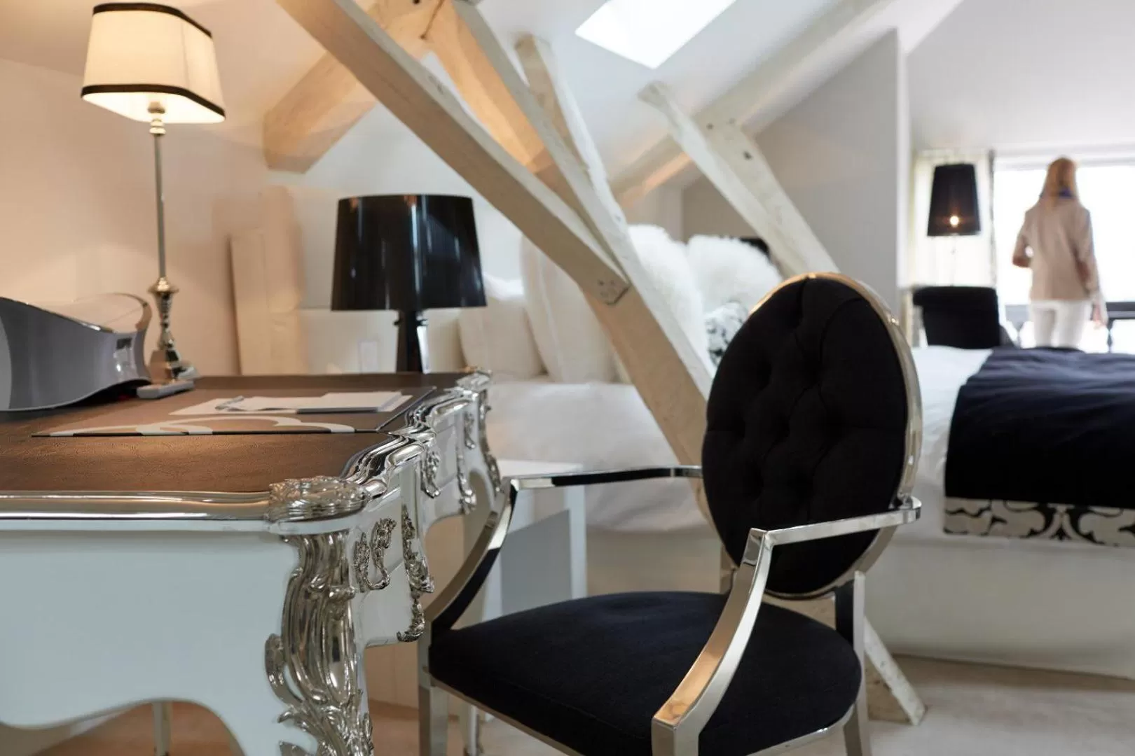 Seating area, Bed in Clarance Hotel Lille