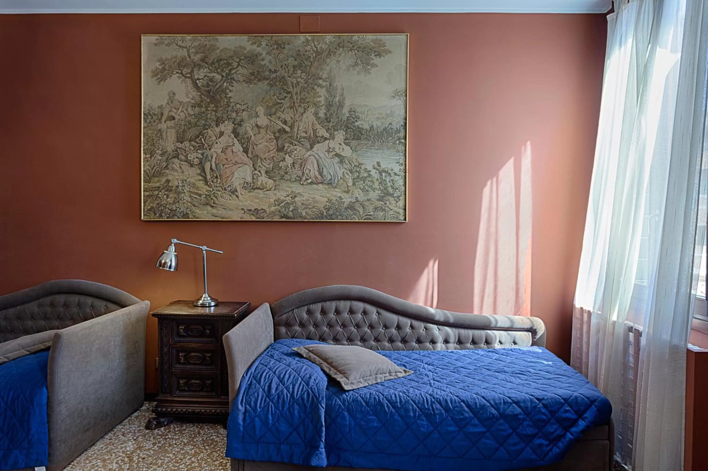 Decorative detail, Bed in Hotel Guerrato