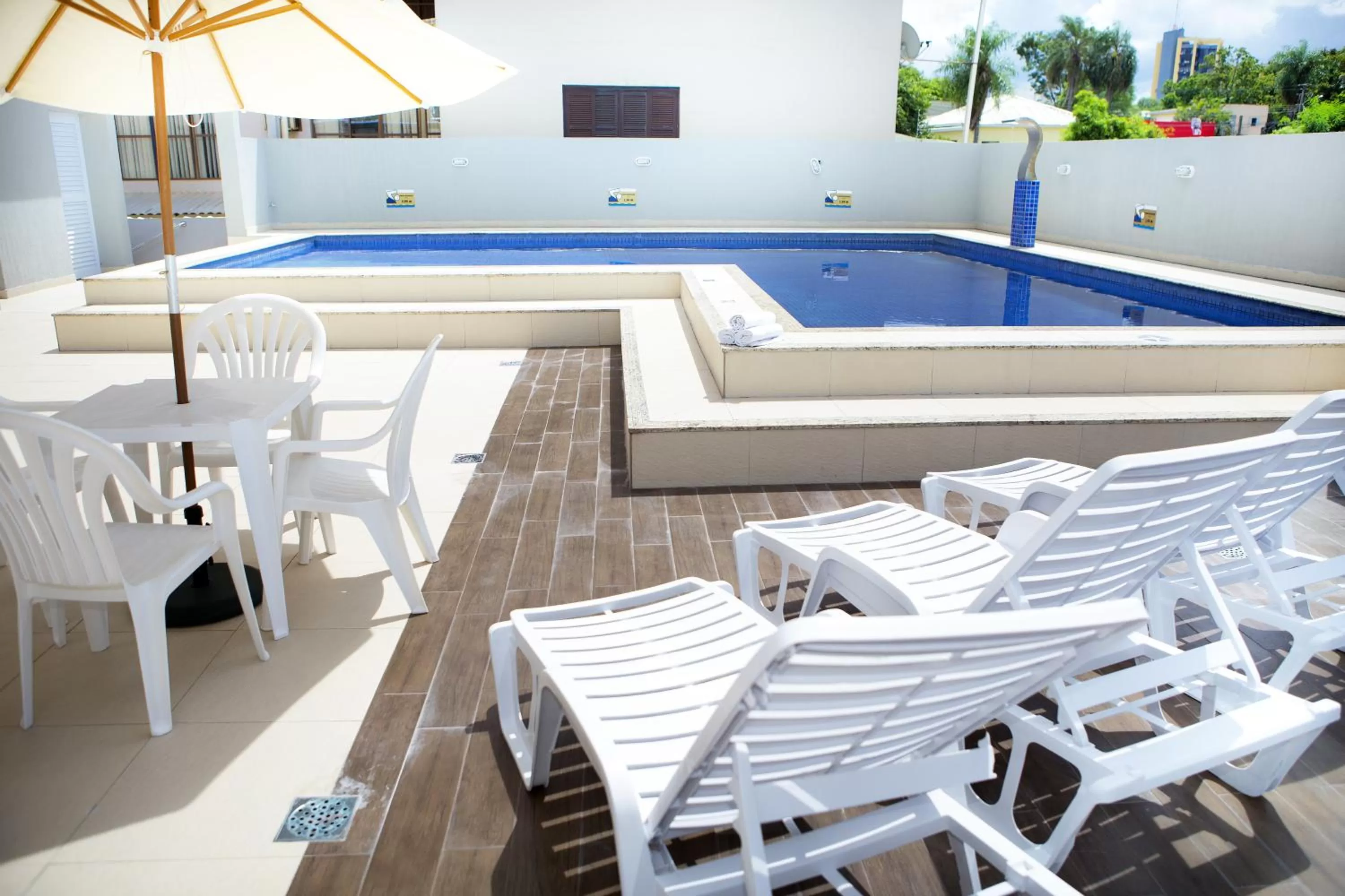 Pool view in Hotel Três Fronteiras