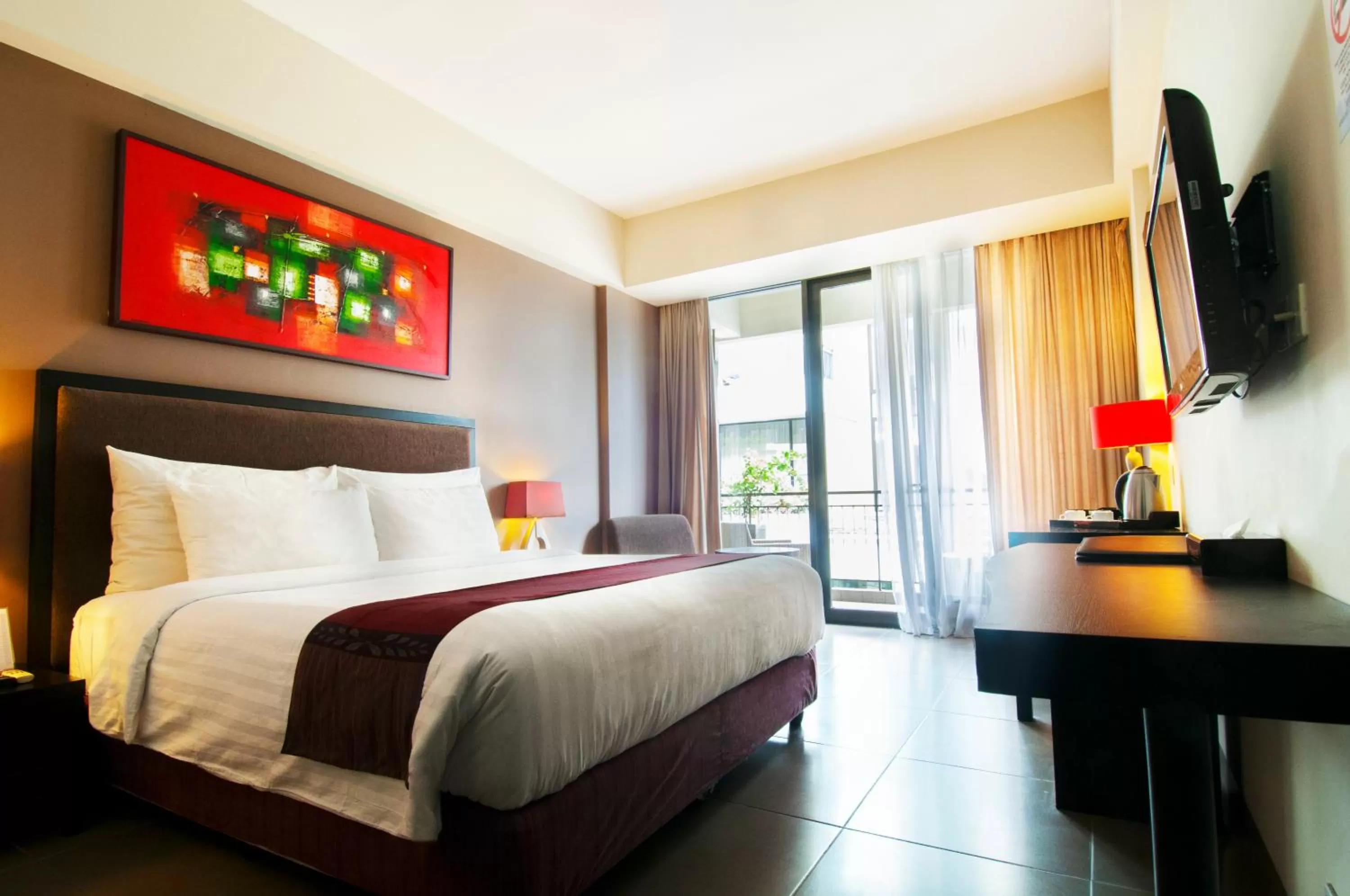 Bedroom, Bed in 100 Sunset Kuta Hotel & Ballroom