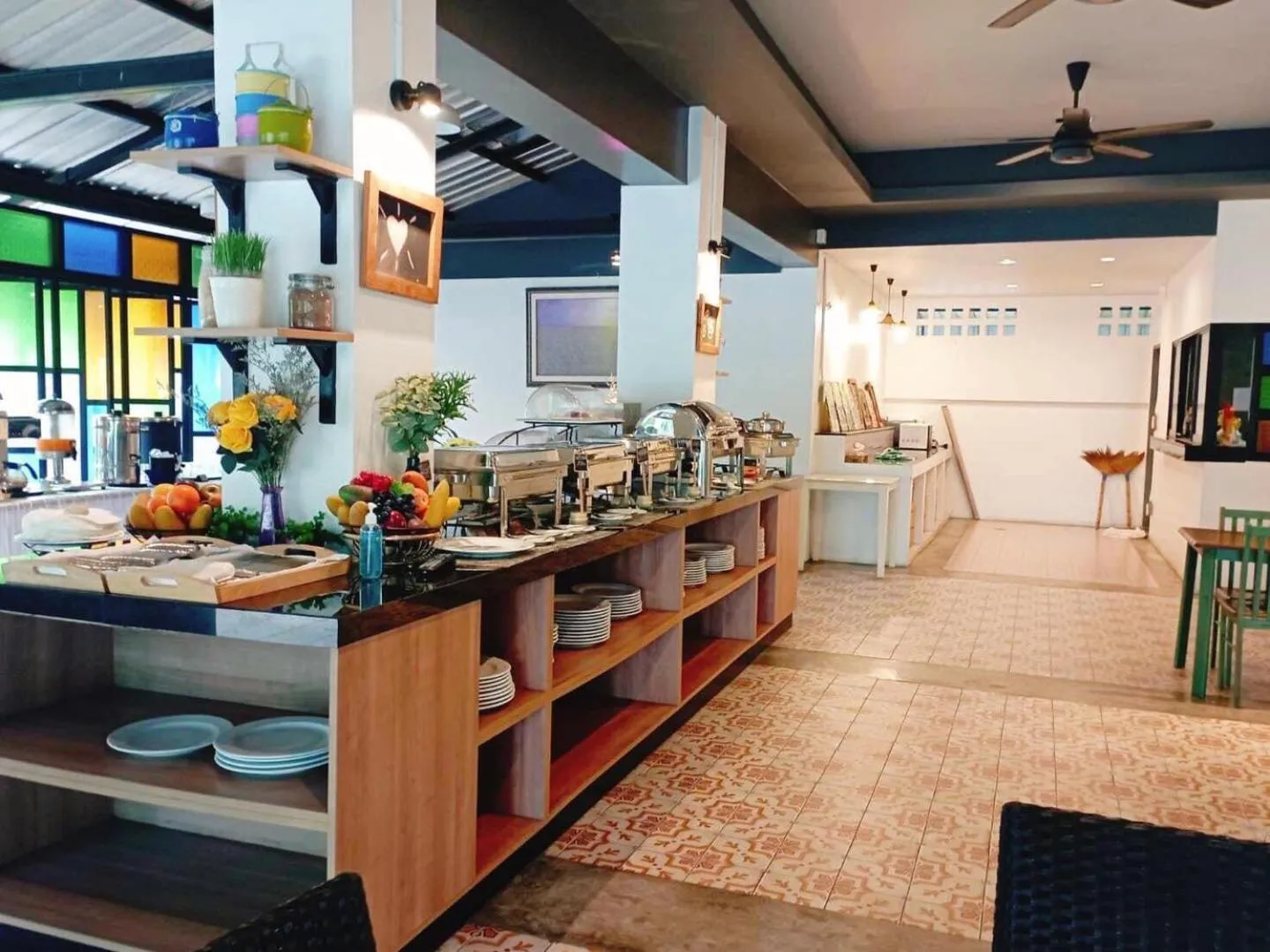 Buffet breakfast in The Rubber Hotel Phuket