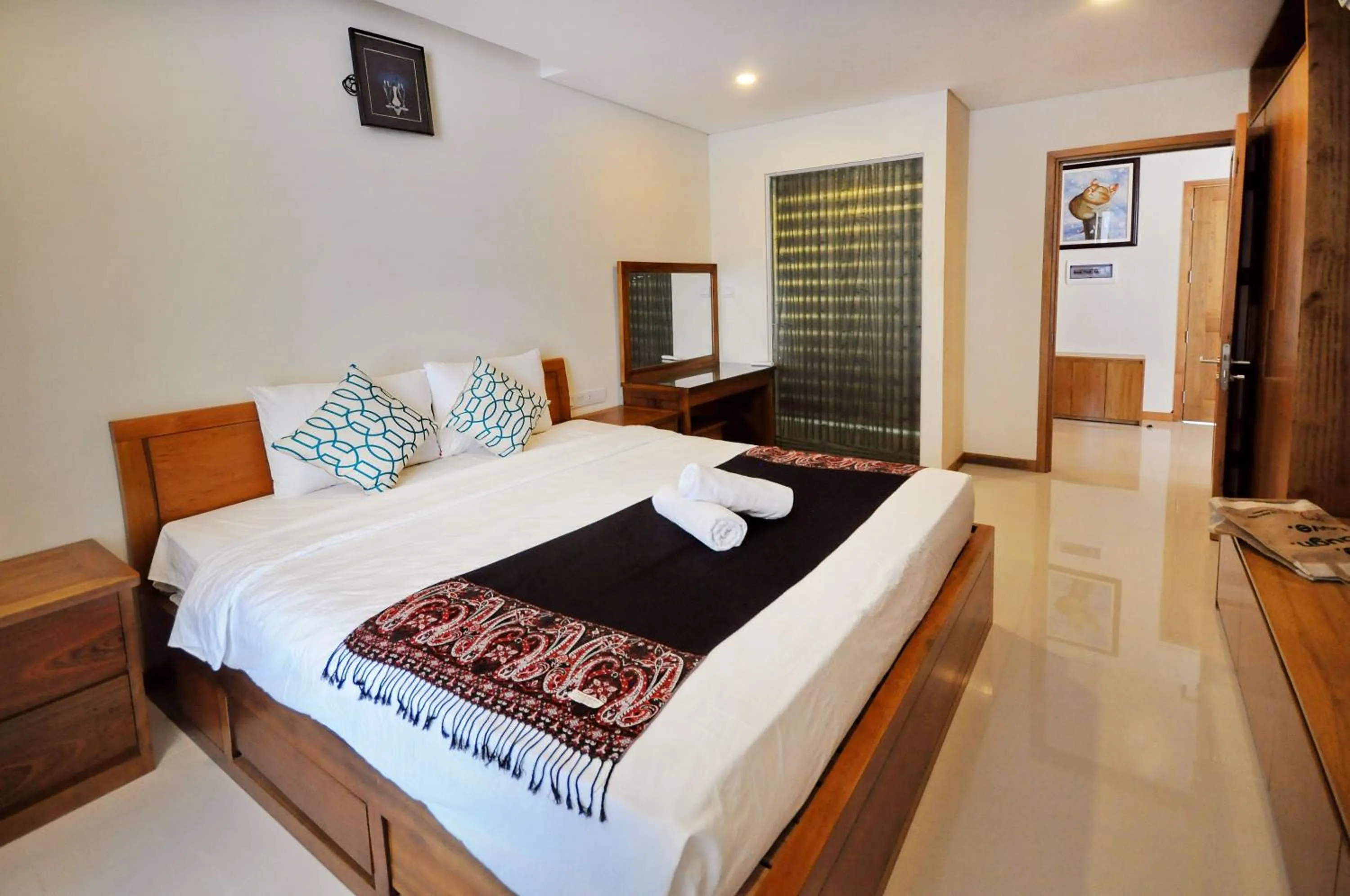 Bed in Holi Beach Hotel & Apartments