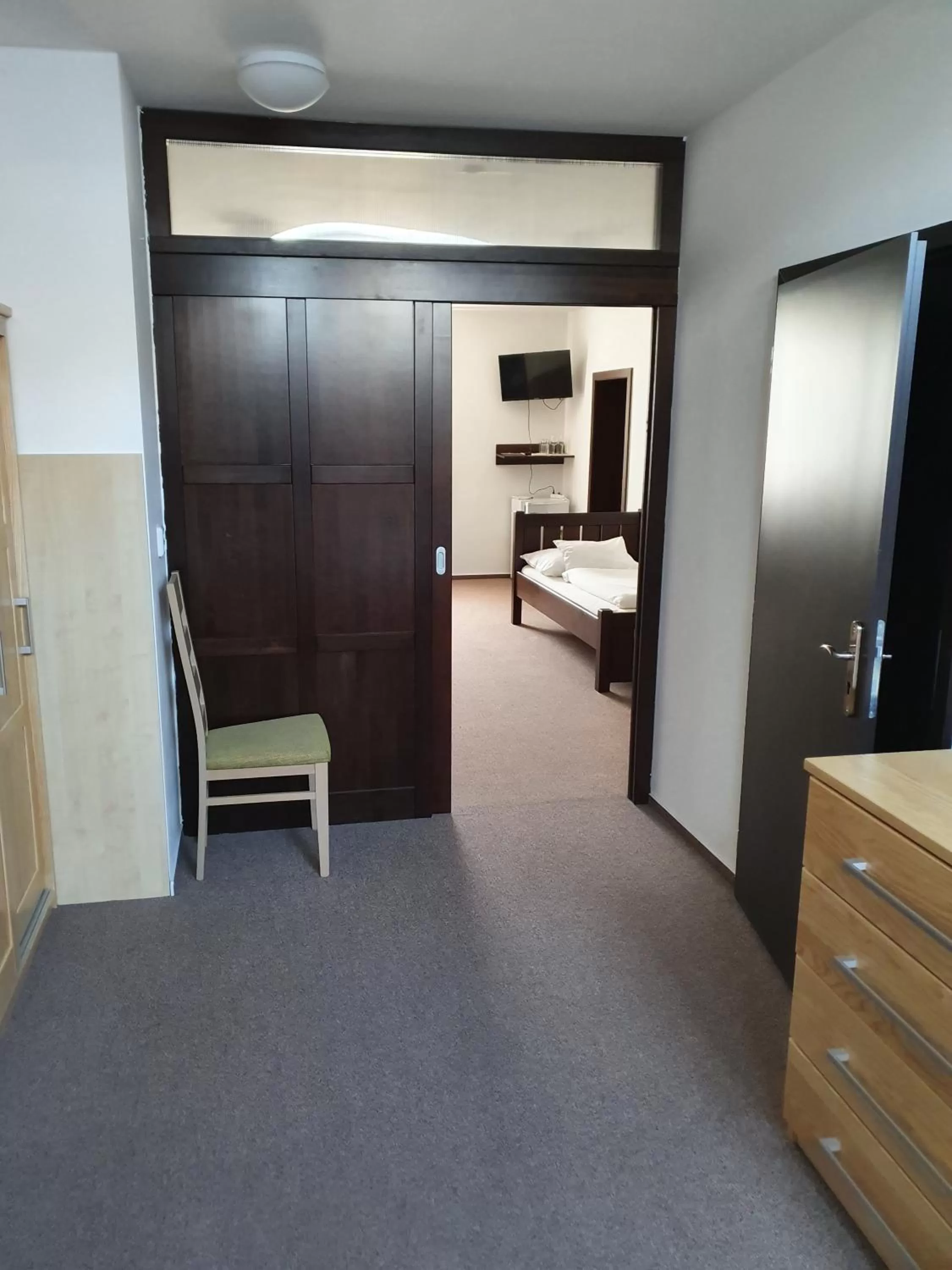 Seating area, Bed in Hotel Palác