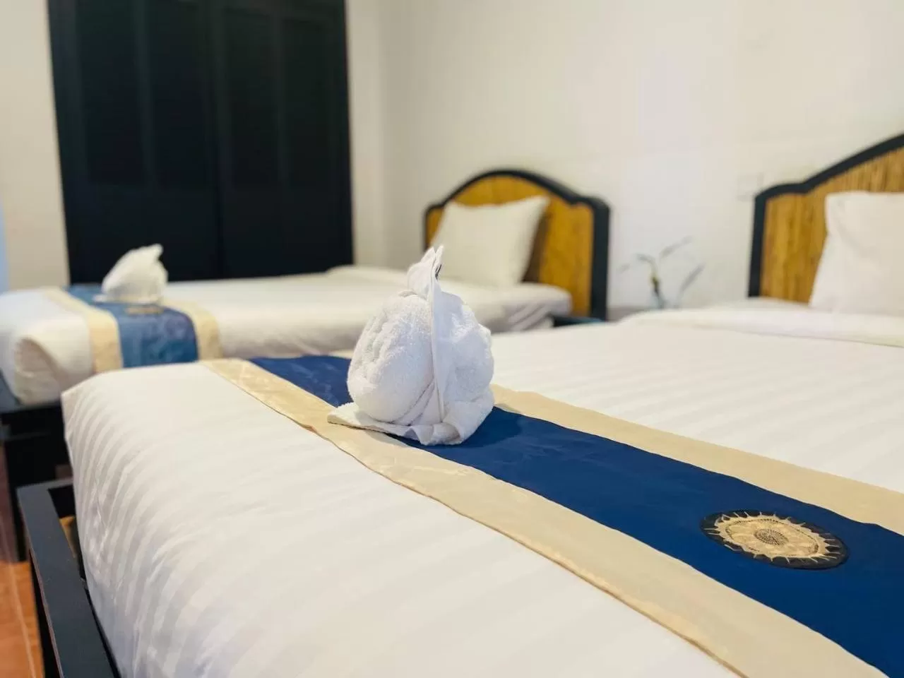 Bed in Angkor Tiger Resort