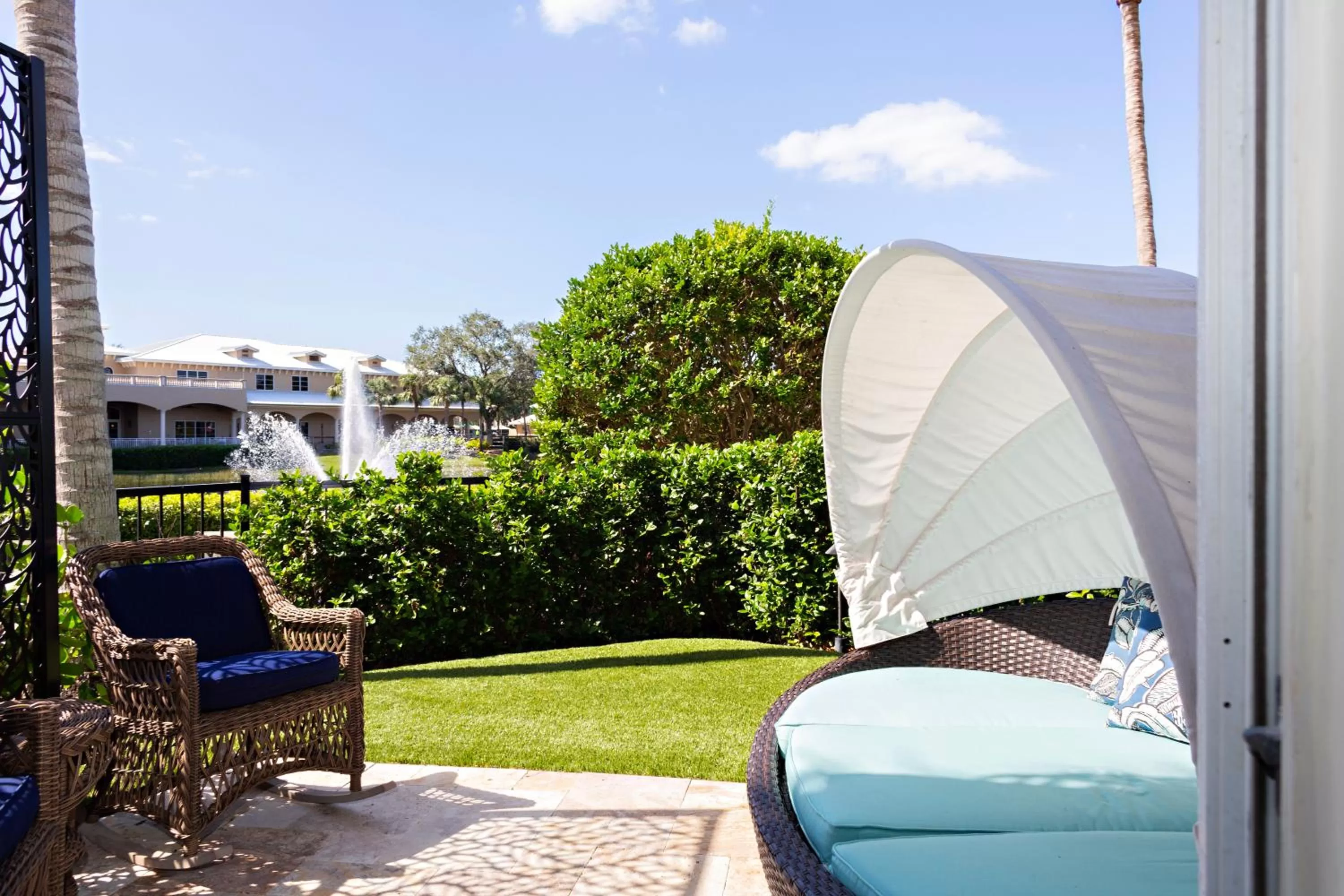 Patio in Inn at Pelican Bay