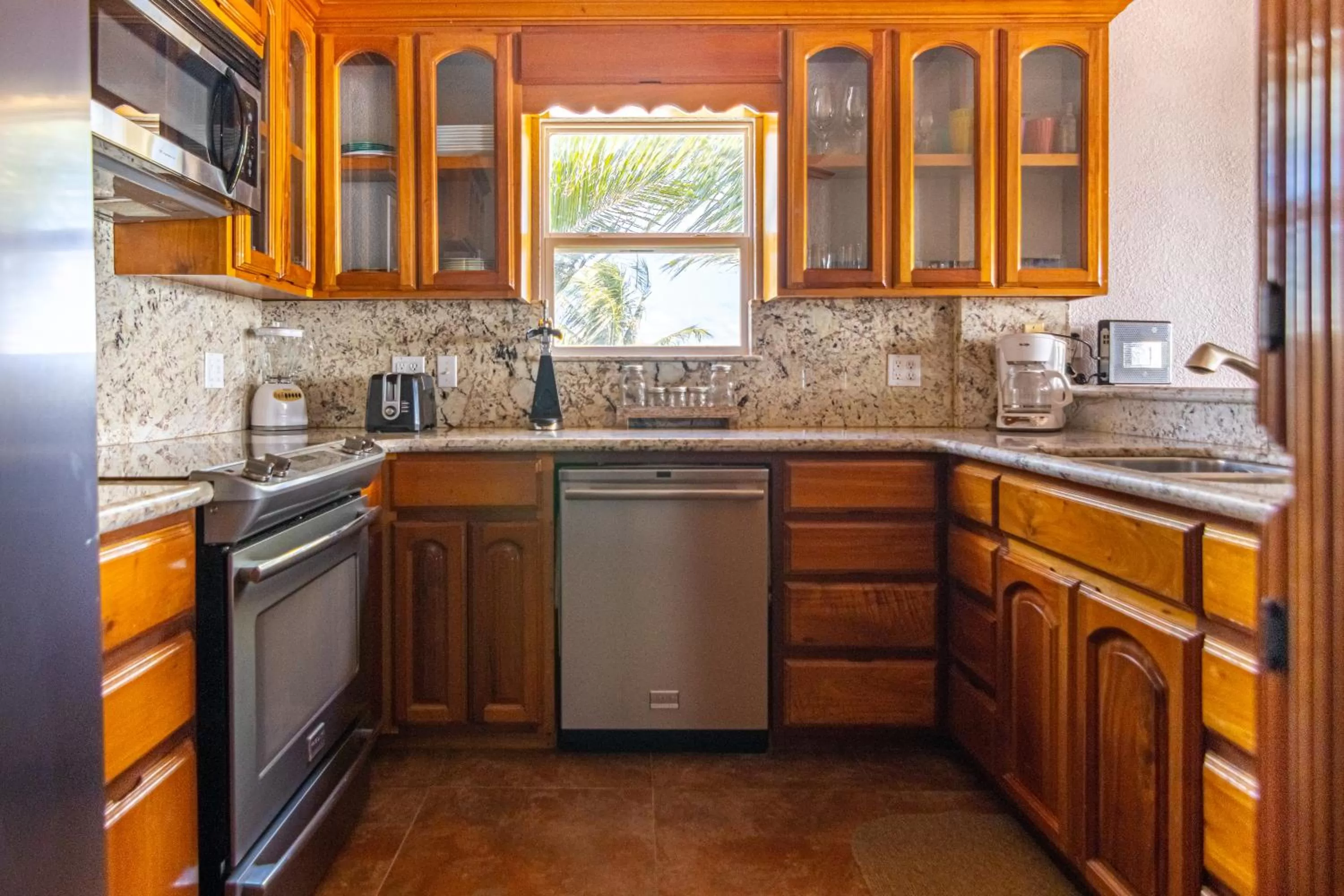 Kitchen or kitchenette in Lighthouse Beach Villas