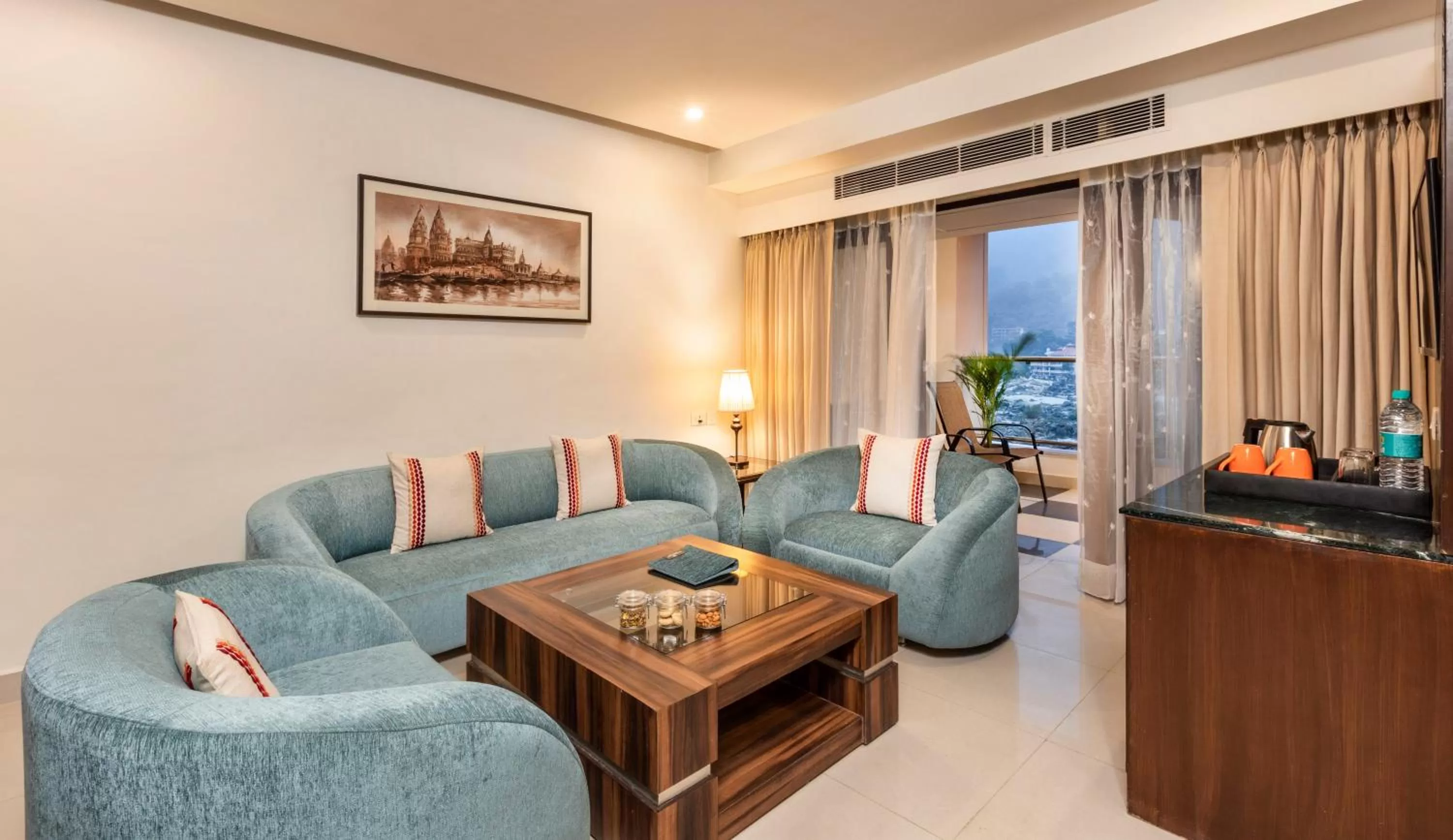 Living room in Lemon Tree Premier, Rishikesh