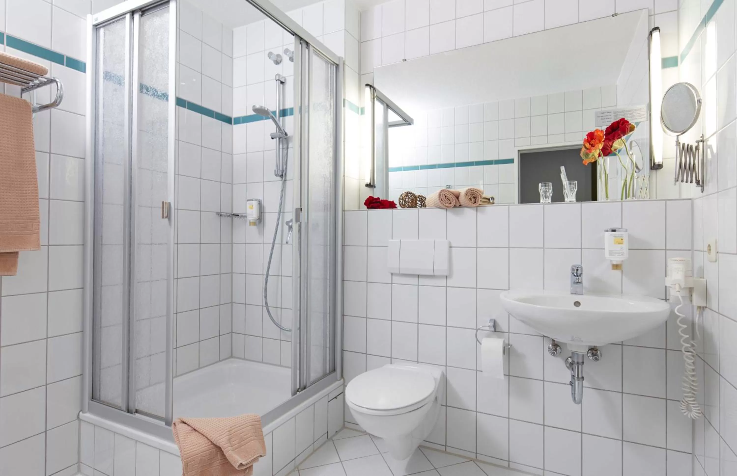 Shower in B&K Hotels