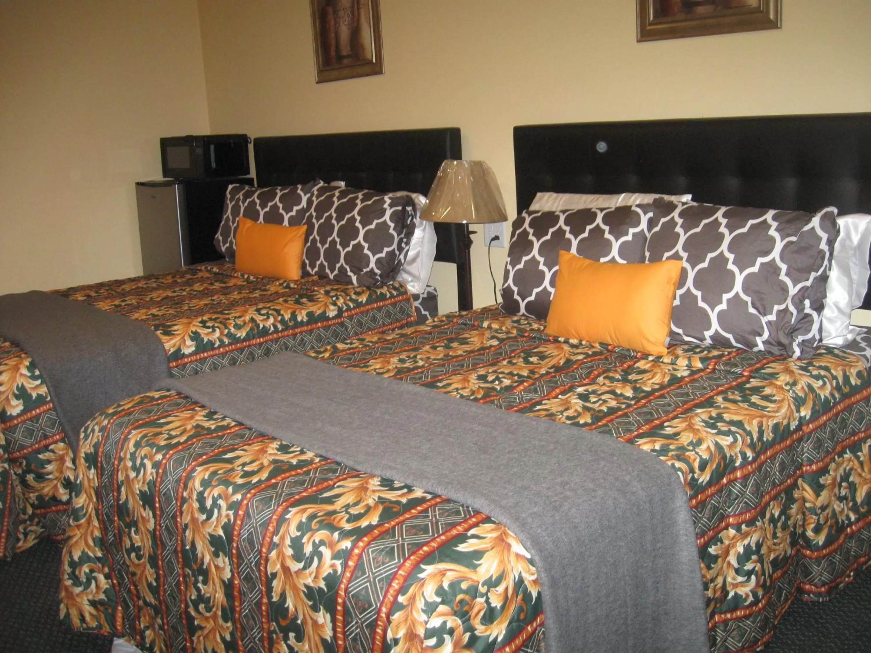 Bed in Western Motel