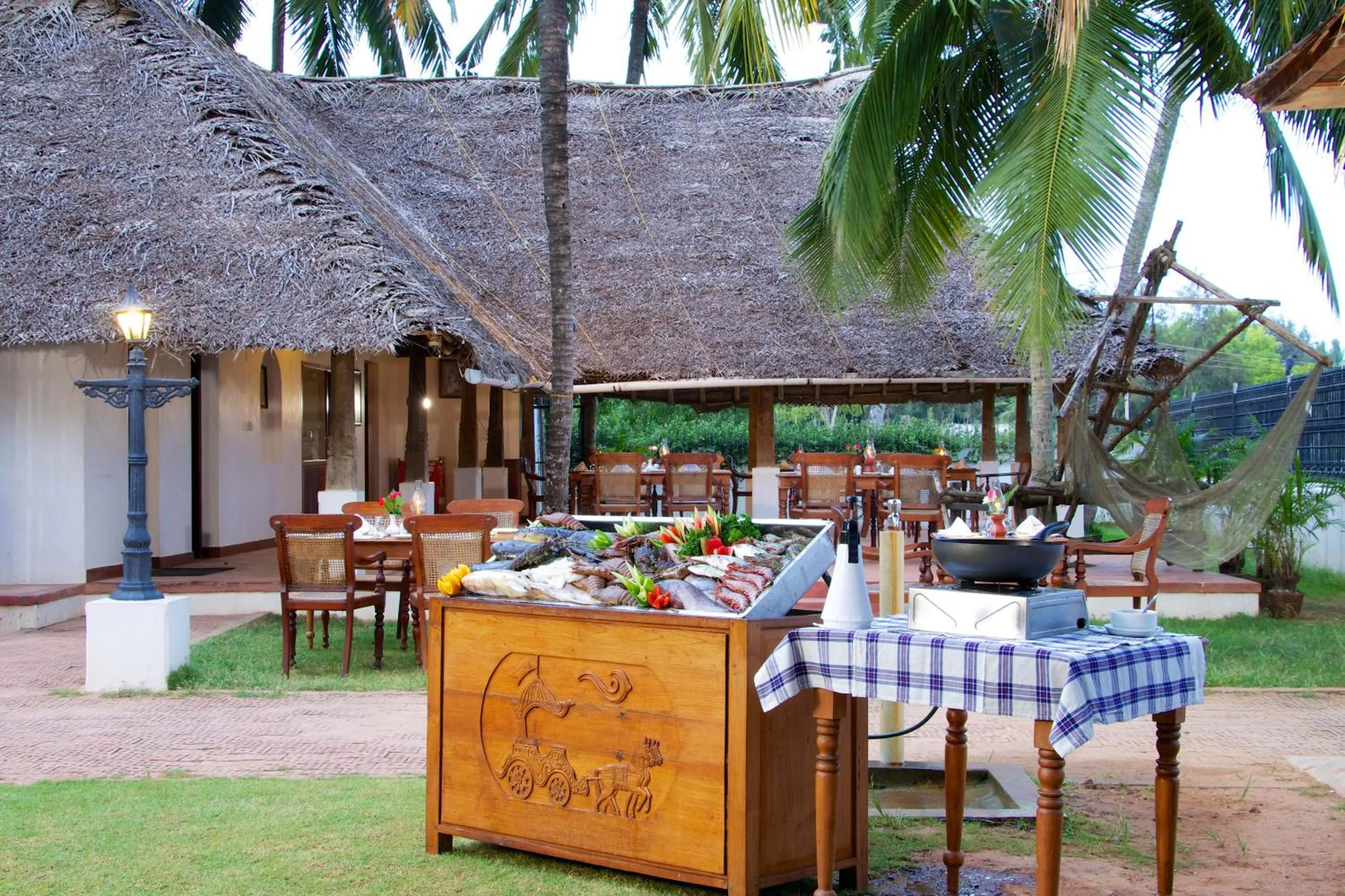 Food and drinks in The Travancore Heritage Beach Resort