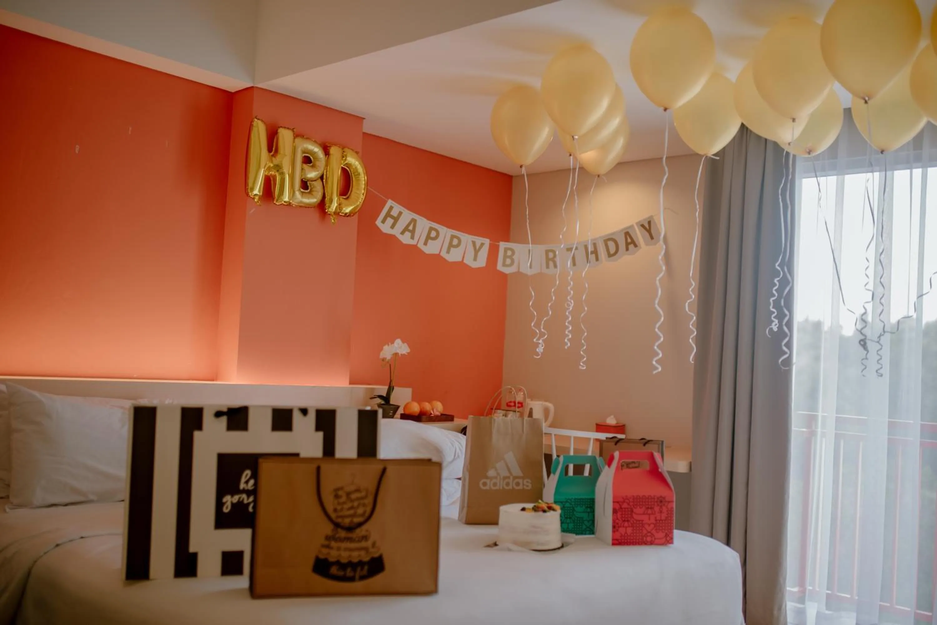 Bed in The Bountie Hotel and Convention Centre Sukabumi