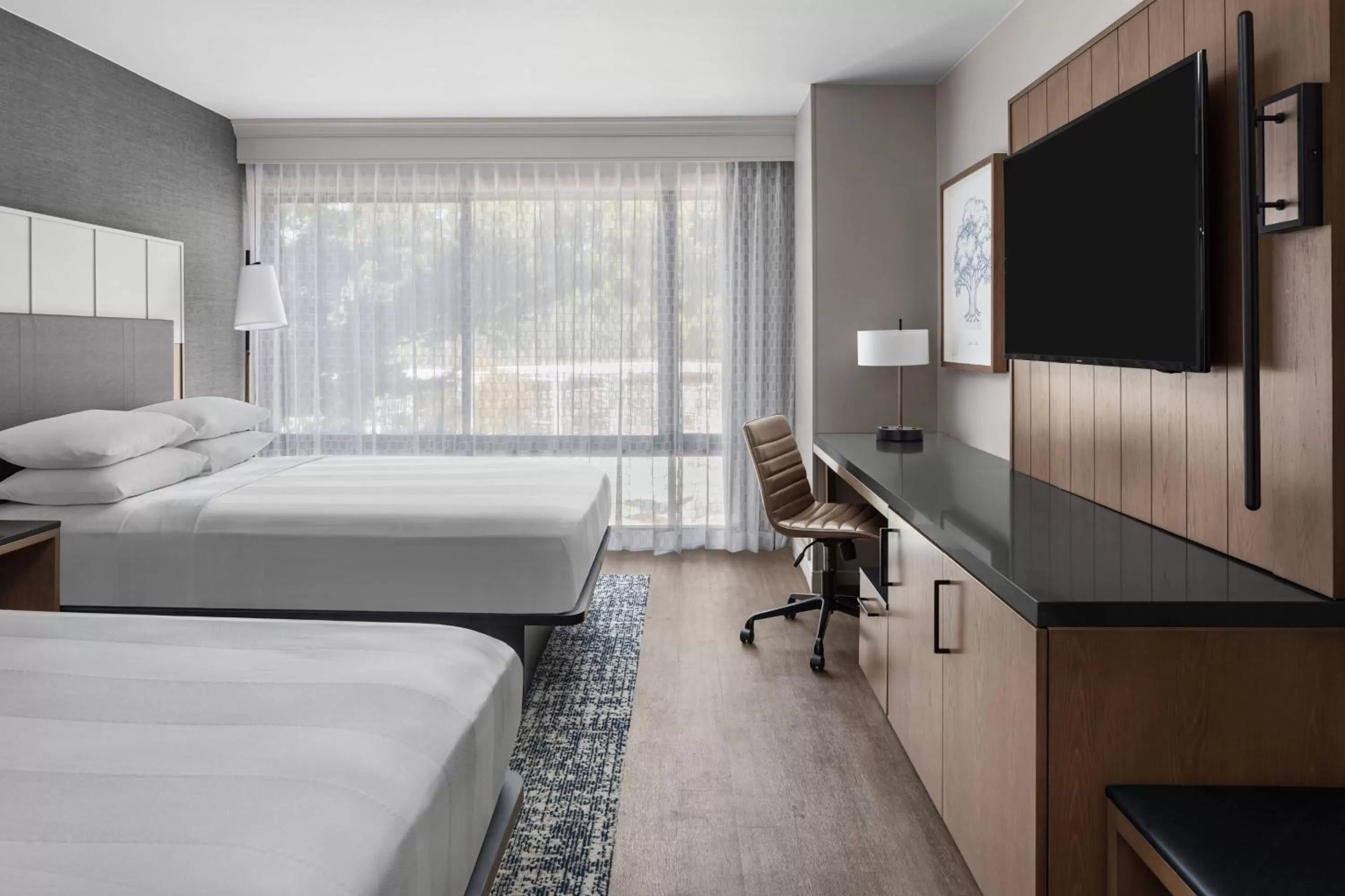 Photo of the whole room, Bed in Pleasanton Marriott