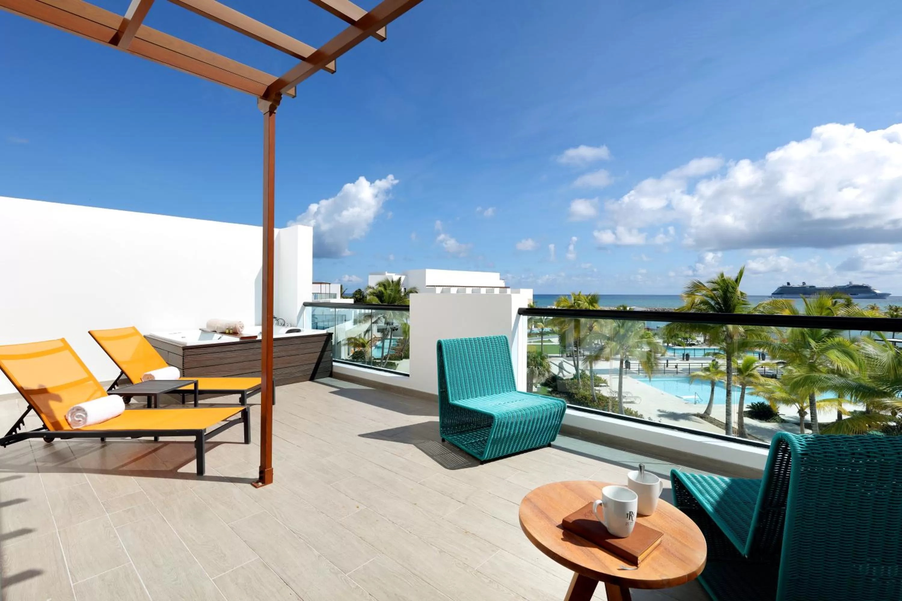 Balcony/Terrace in TRS Cap Cana Waterfront & Marina Hotel - Adults Only - All Inclusive