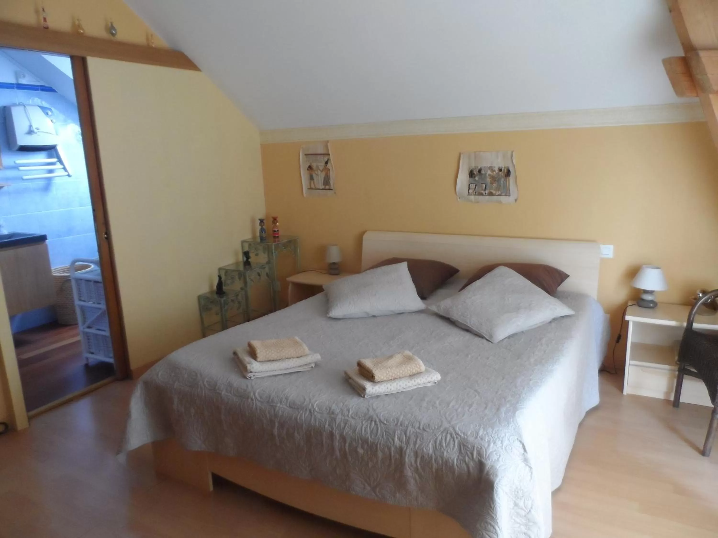 Double Room with Private Bathroom - single occupancy in Cafecouet'Breizh