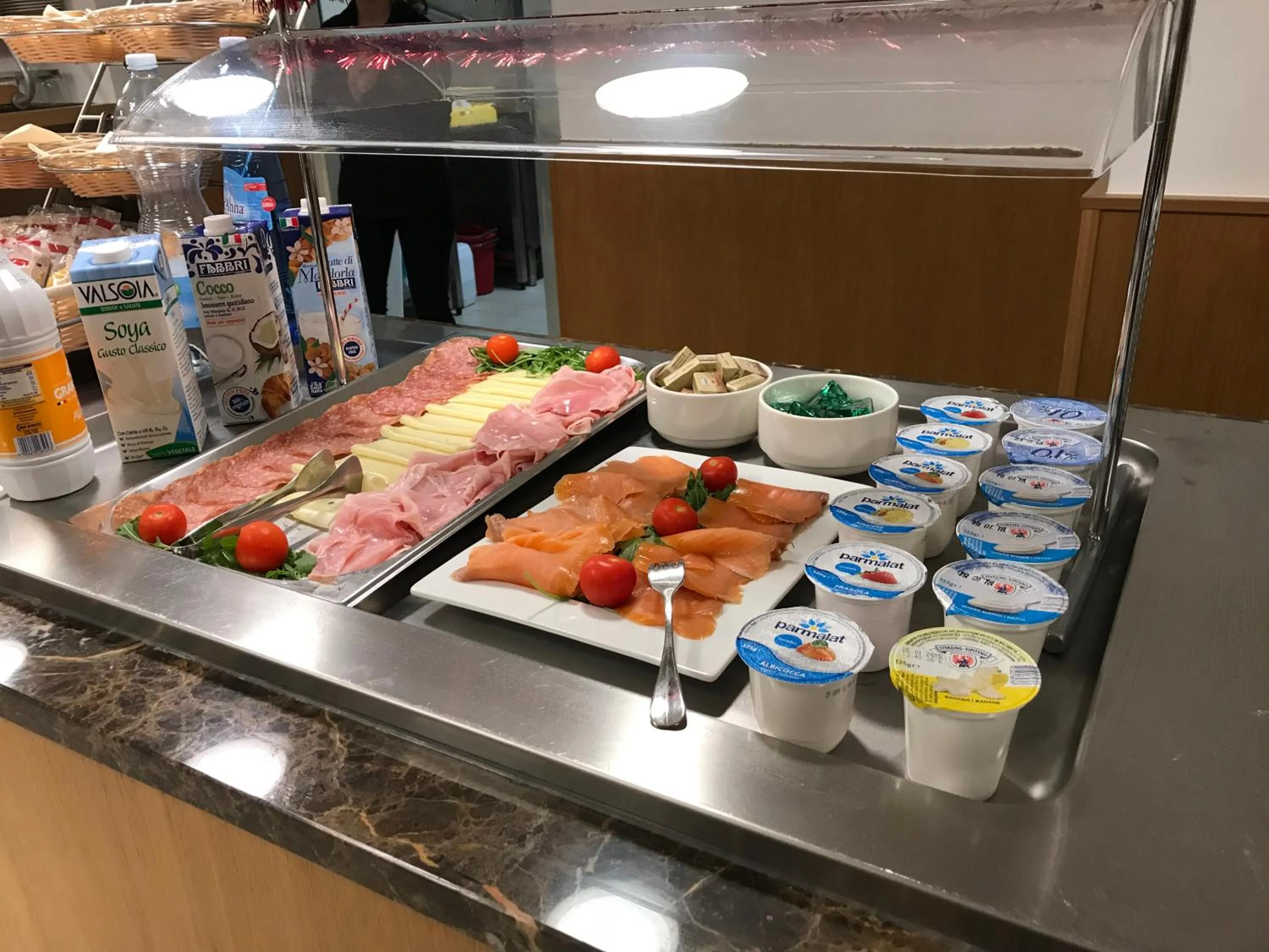 Buffet breakfast in Villa Eva Hotel