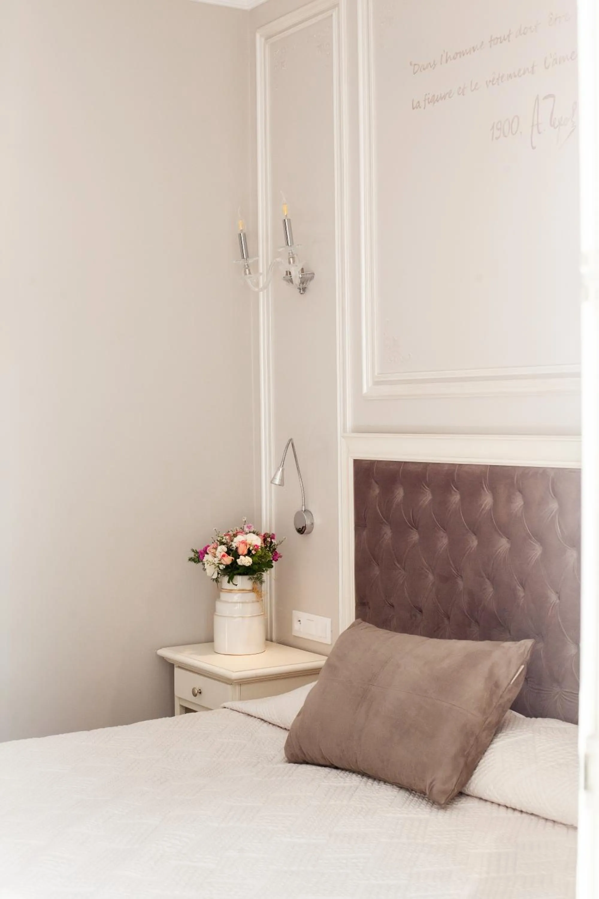 Bed in Hôtel restaurant Oasis