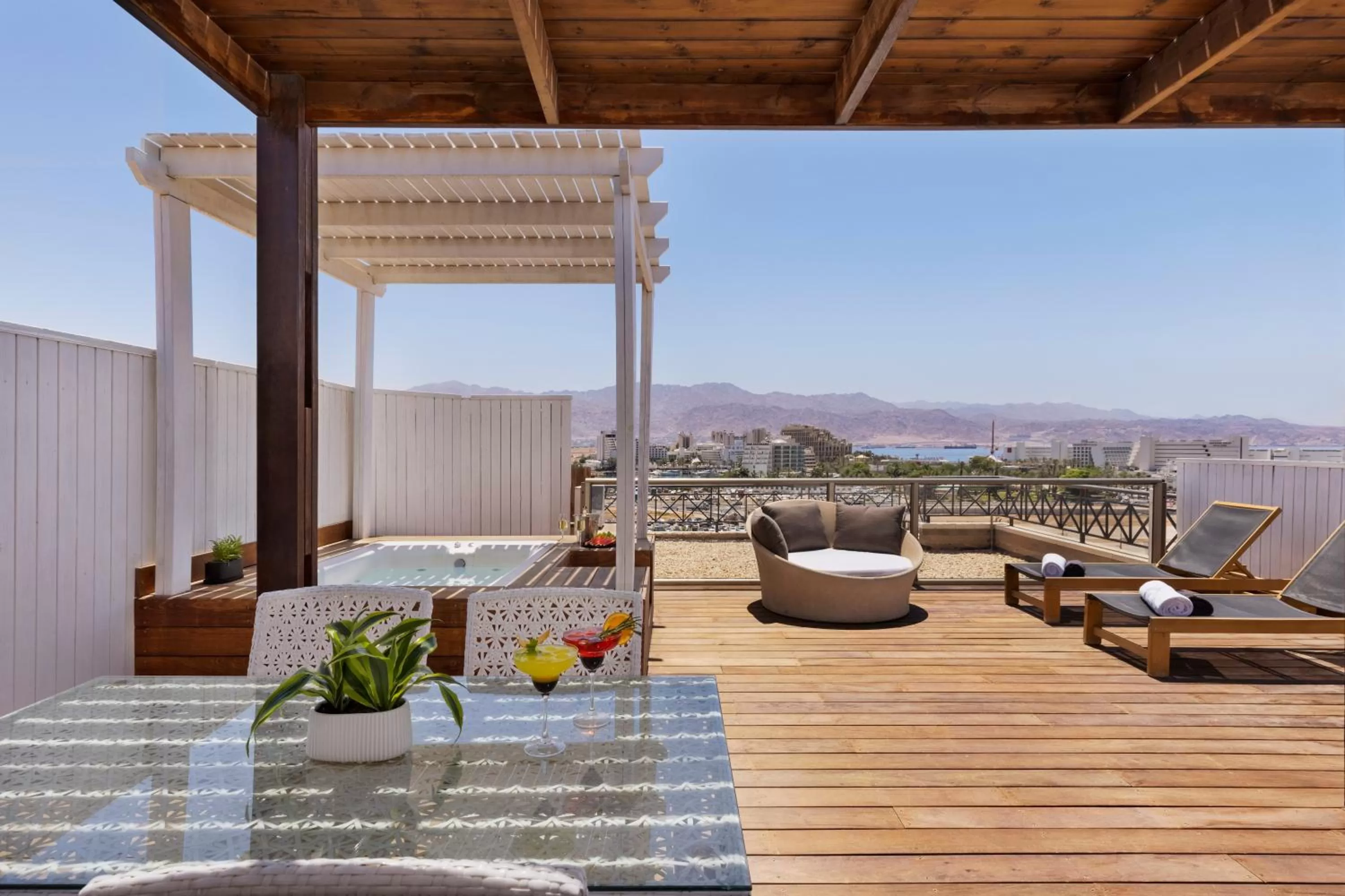 Balcony/Terrace in Brown Lighthouse Eilat, a member of Brown Hotels