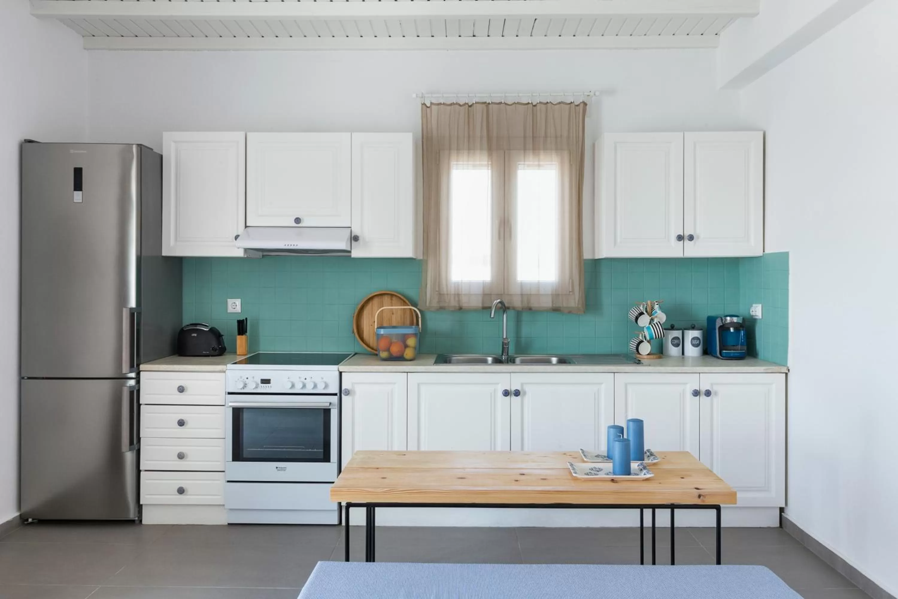 Kitchen or kitchenette in Amperian Mykonos Suites & Villas