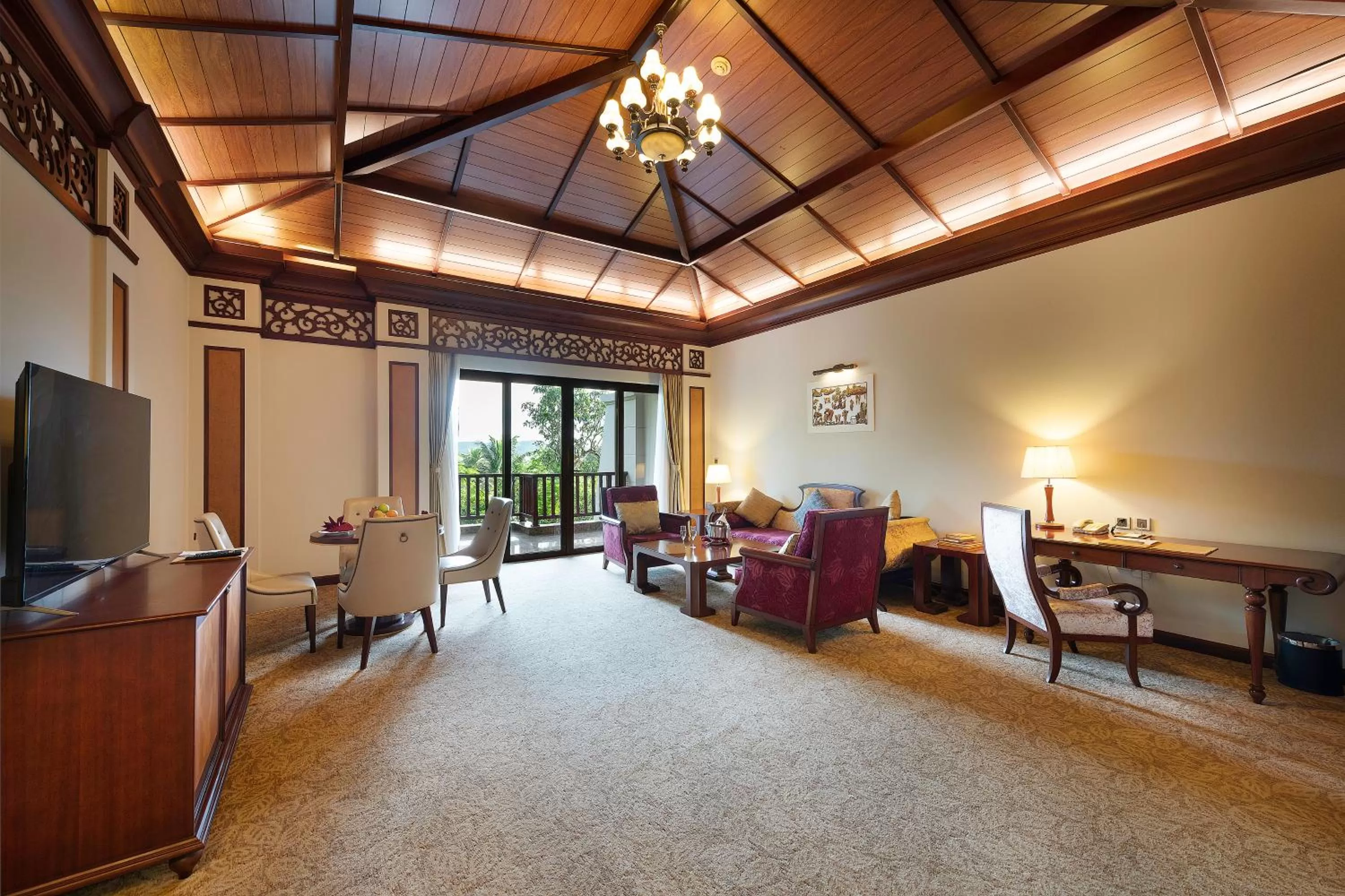 Living room in Vinpearl Luxury Nha Trang