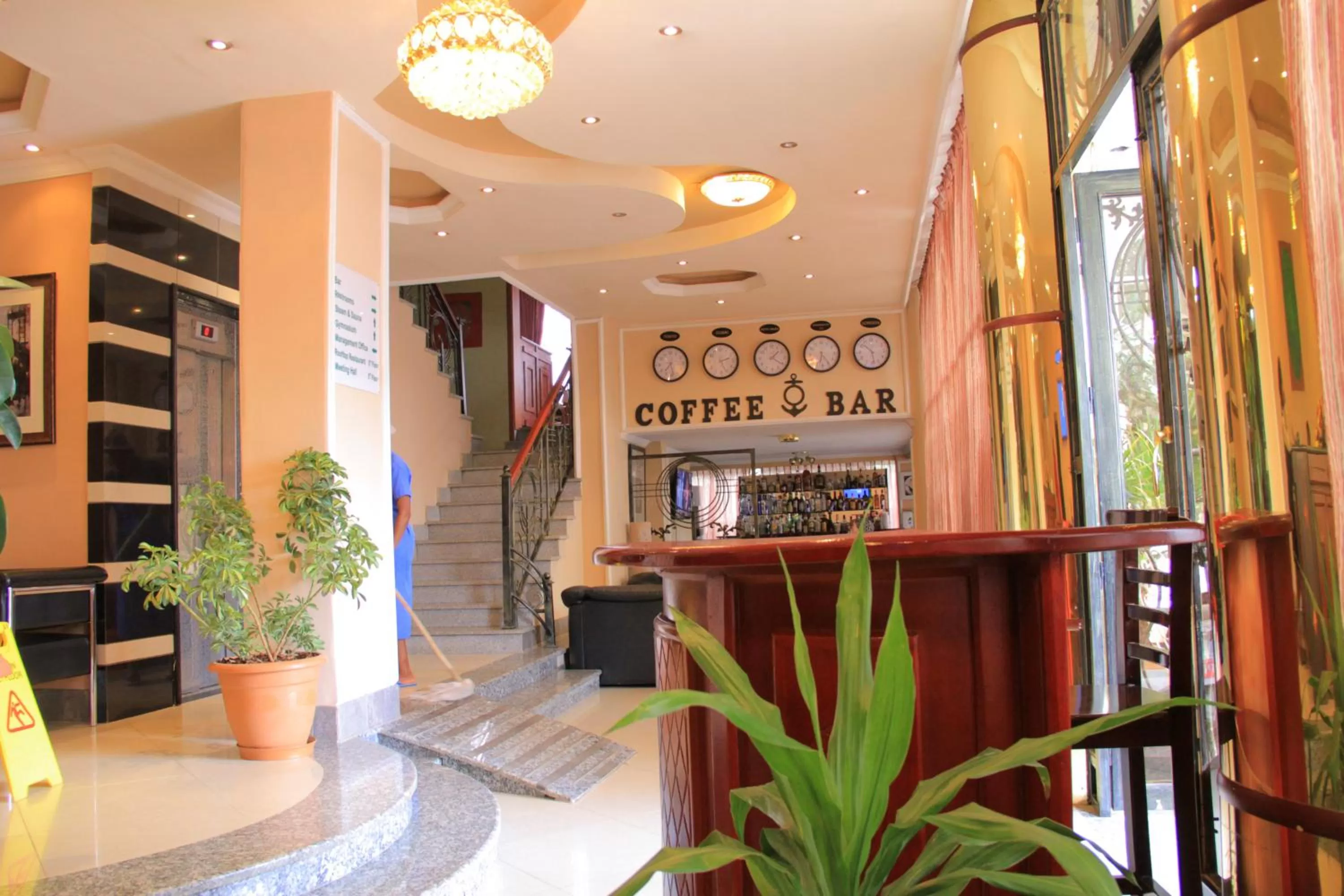 Lobby or reception in Hotel Lobelia