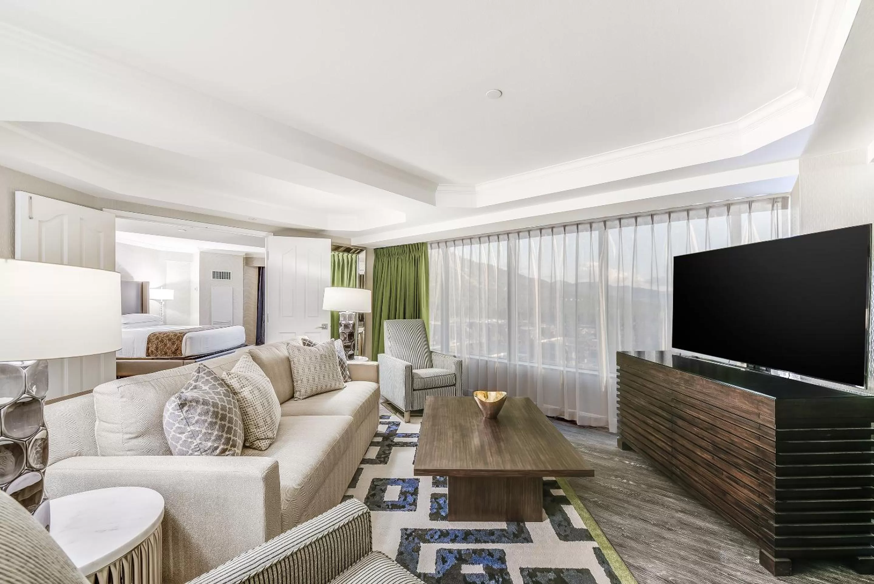 Living room in Caesars Republic Lake Tahoe, A Caesars Destination