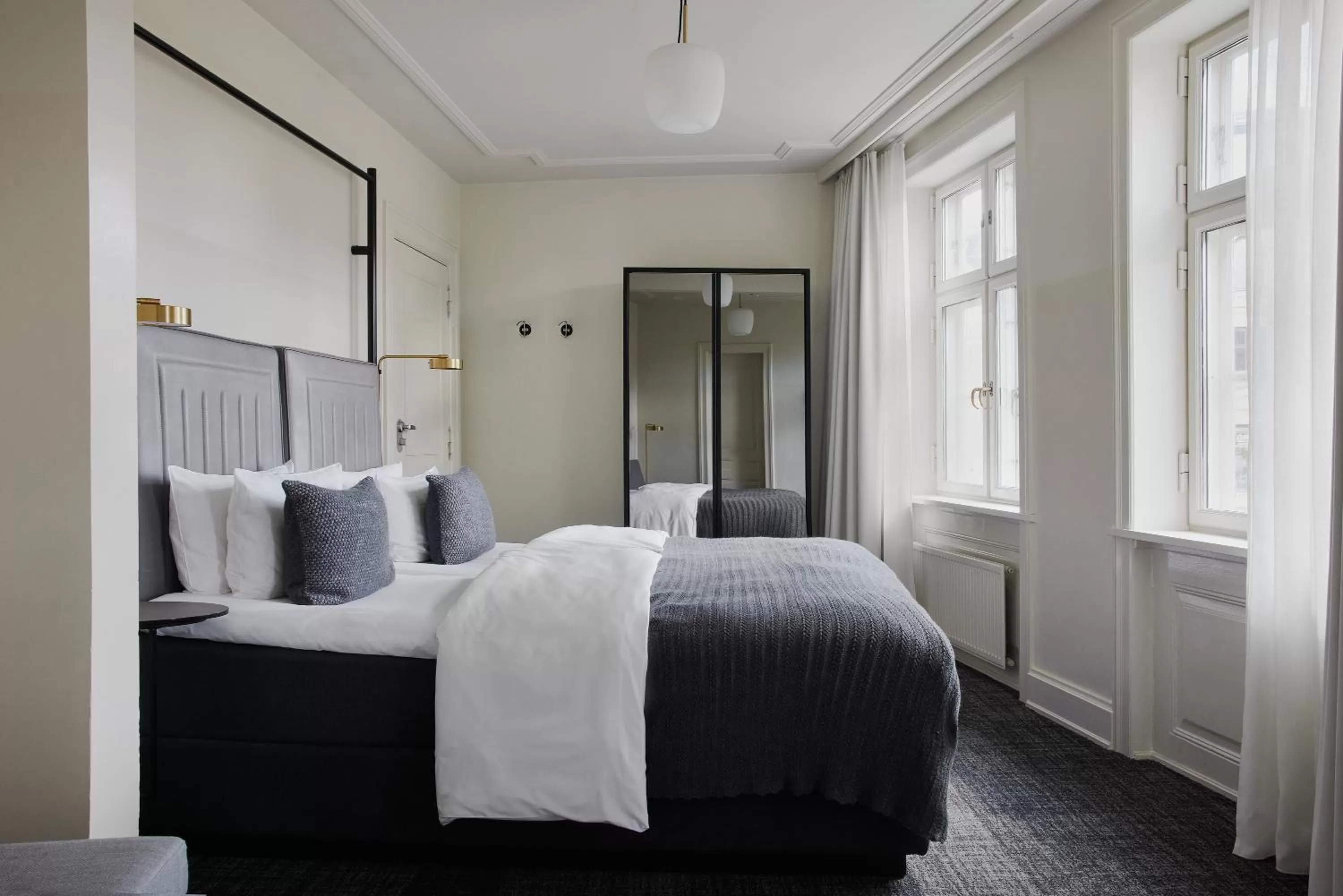 Bed in Hotel Danmark