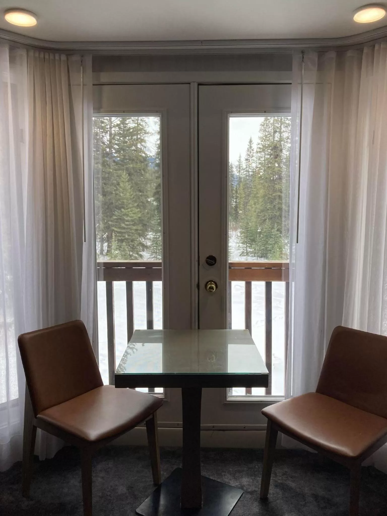 Seating area in Lake Louise Inn