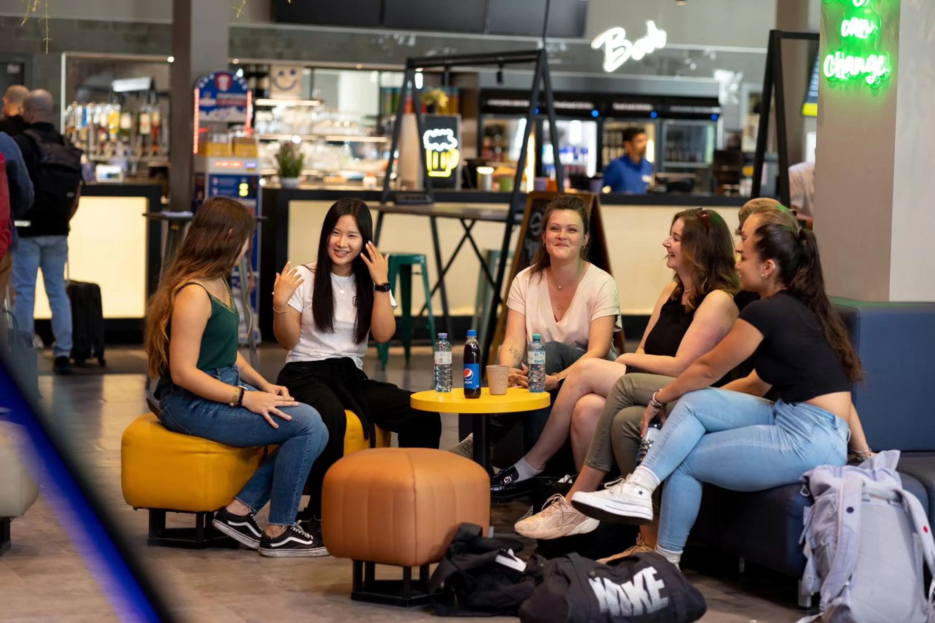 Lobby or reception in a&o Berlin Mitte