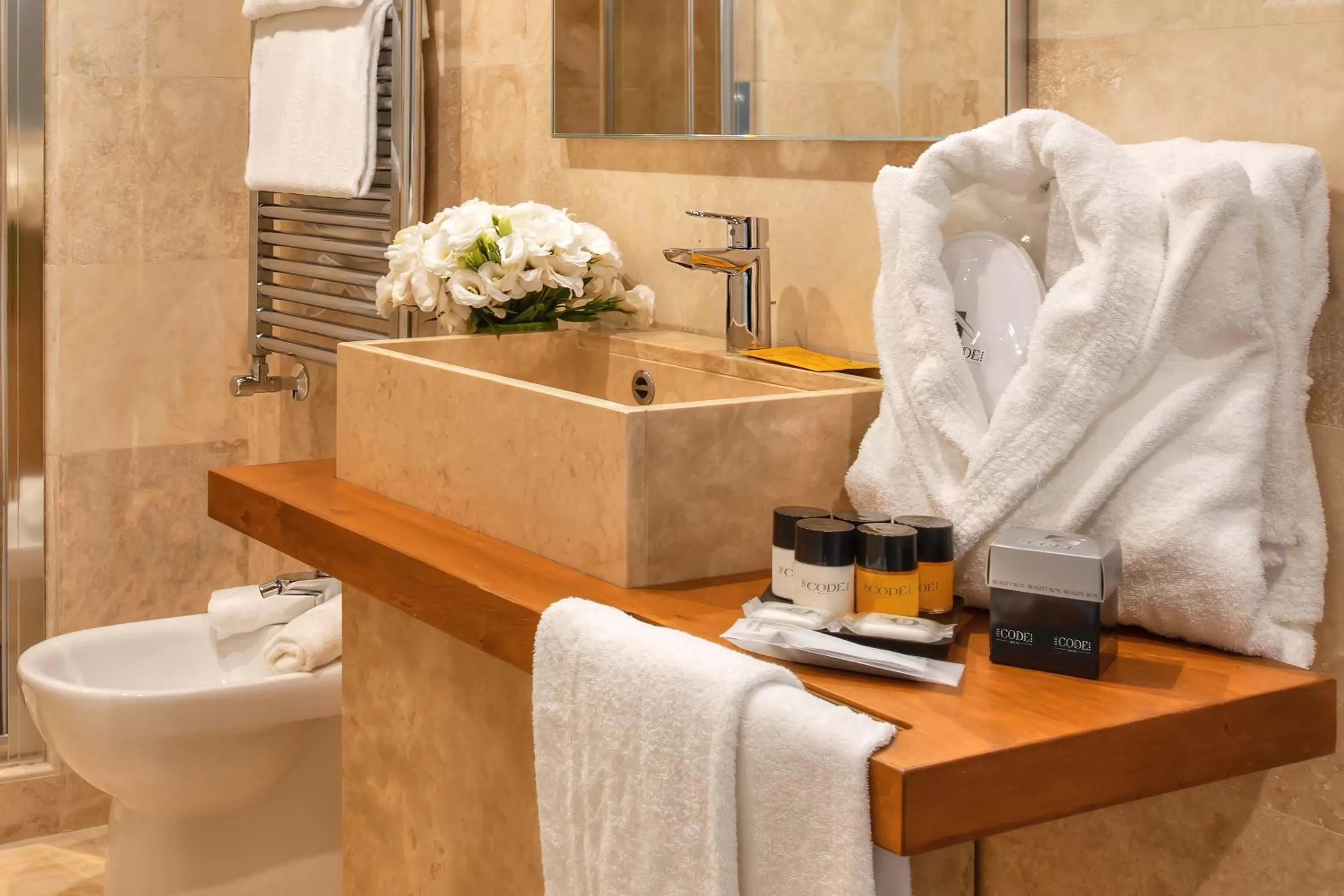 Bathroom in The Code Hotel