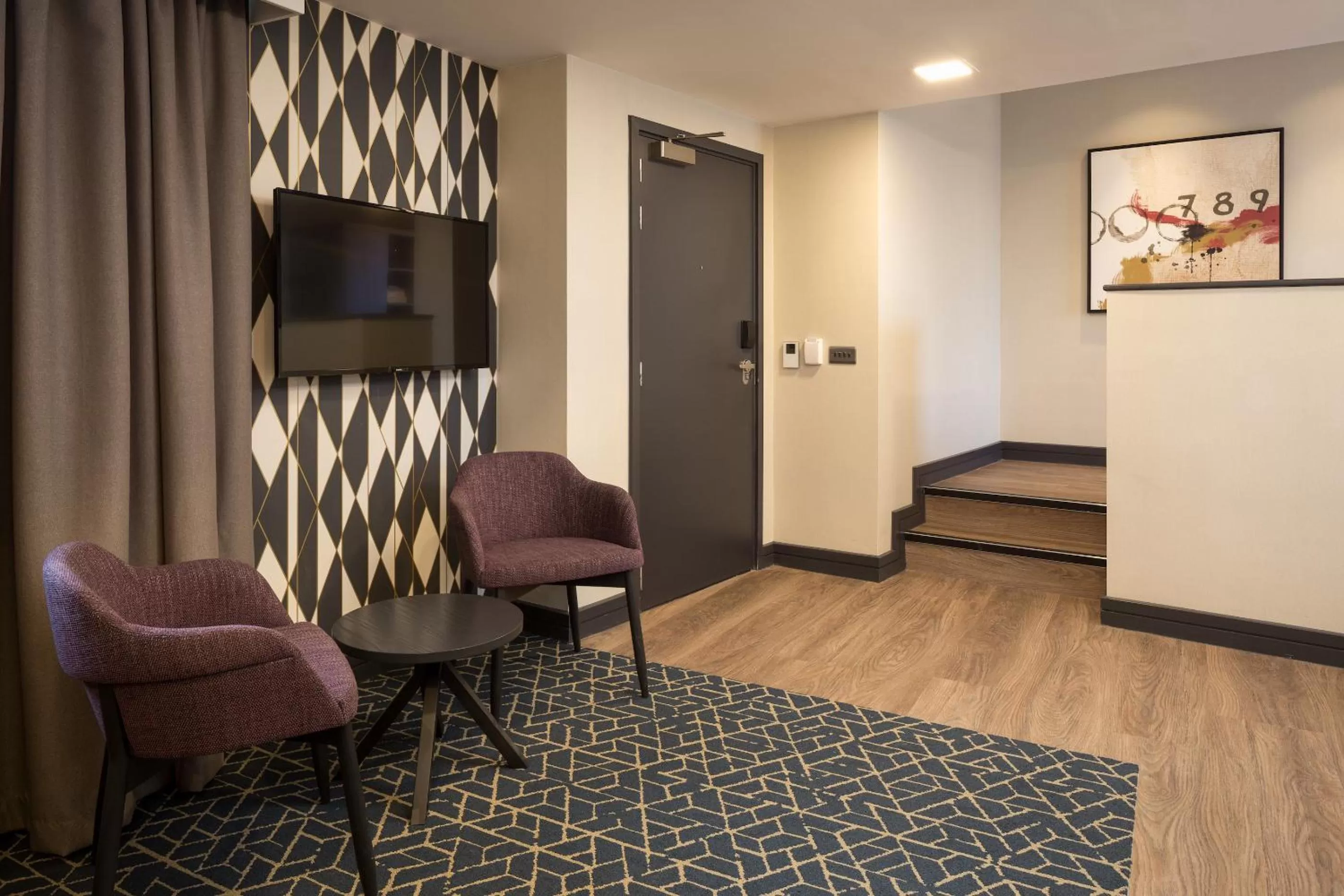 Seating area in Roomzzz Manchester Victoria