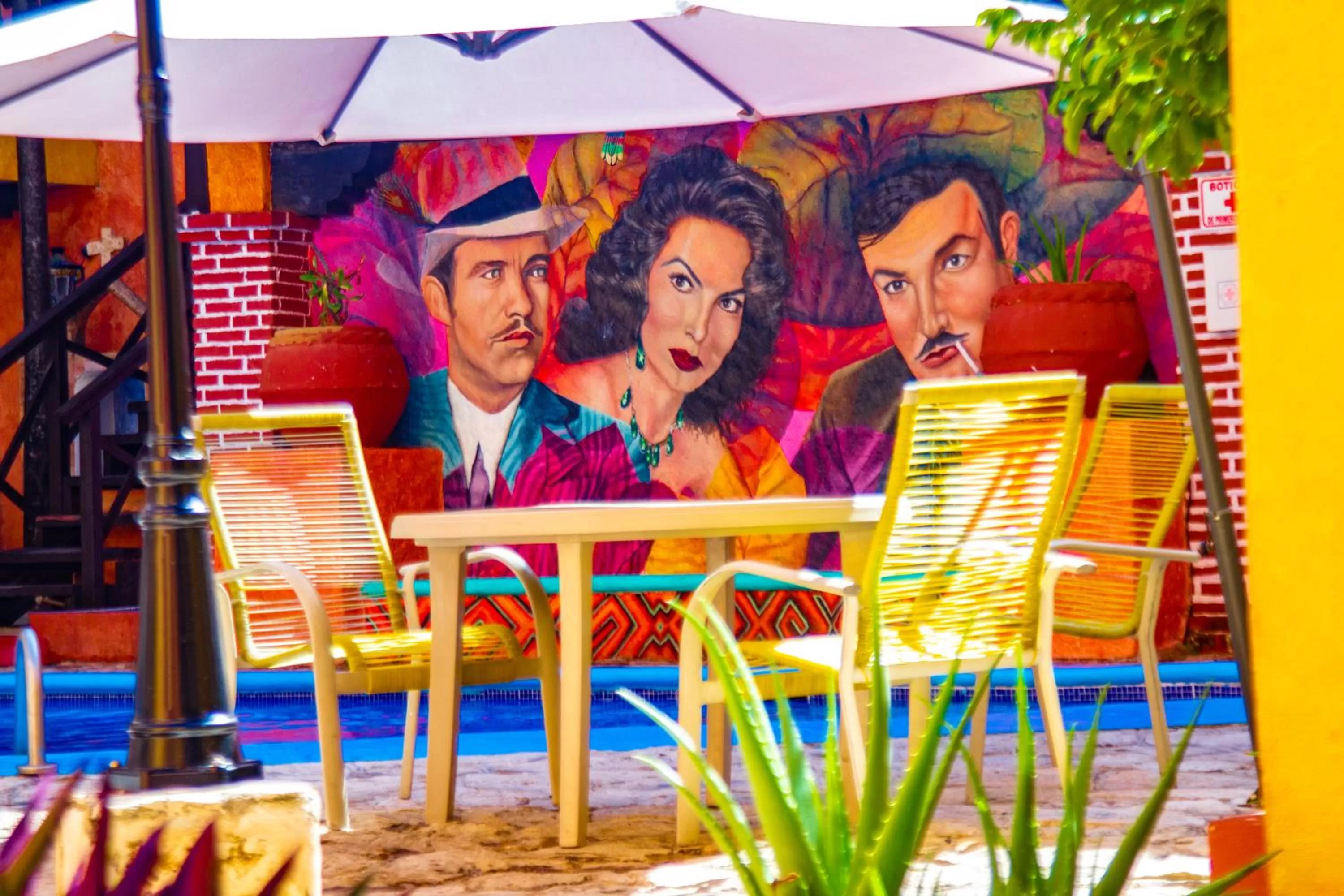 Patio in Hacienda Maria Bonita Hotel