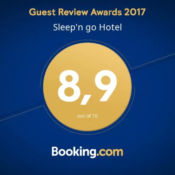 Certificate/Award, Bed in Sleep'n go Hotel