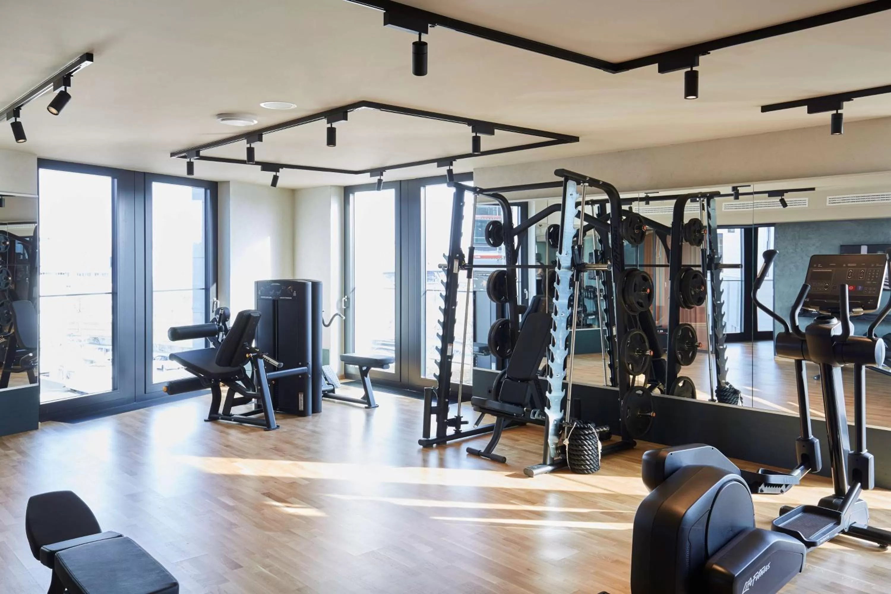 Fitness centre/facilities in Scandic Frankfurt Hafenpark