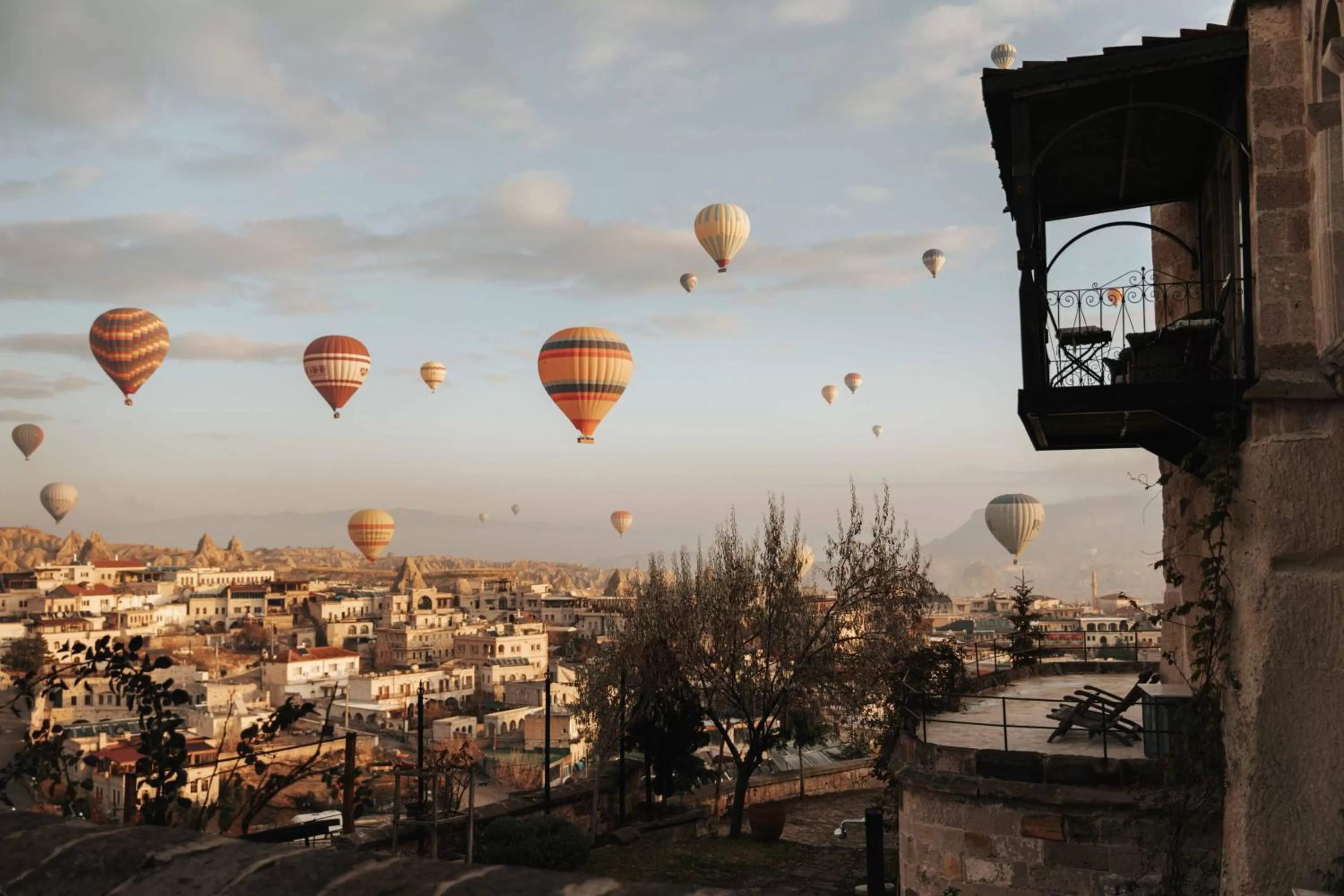 Patio in Kelebek Special Cave Hotel & Spa
