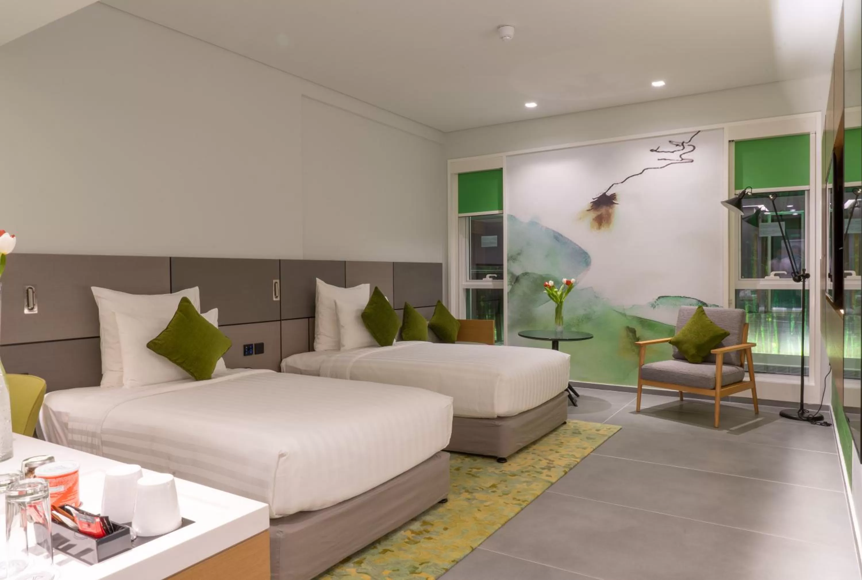 Bed in Al Khoory Courtyard Hotel