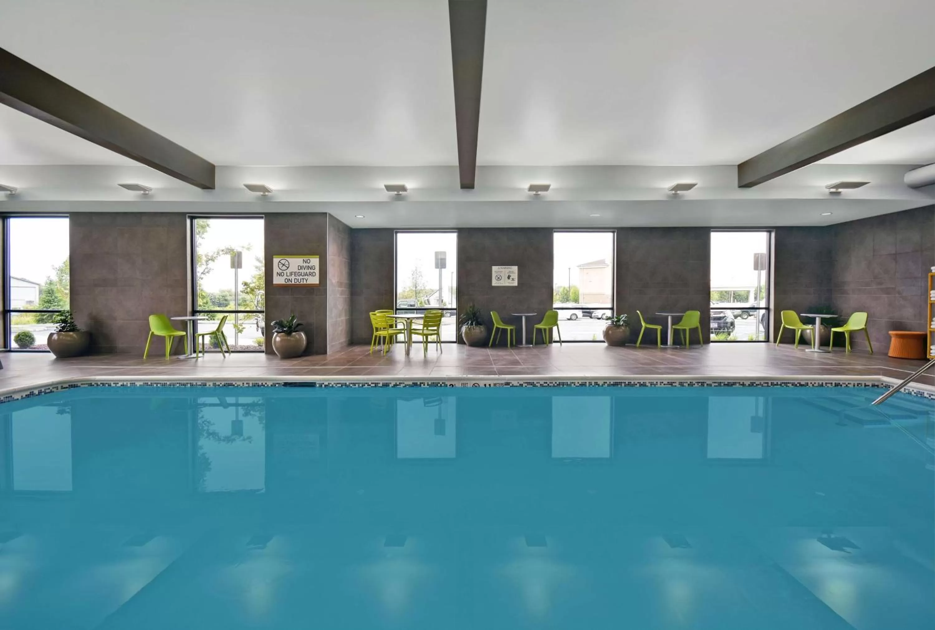 Pool view in Home2 Suites By Hilton Utica, Ny