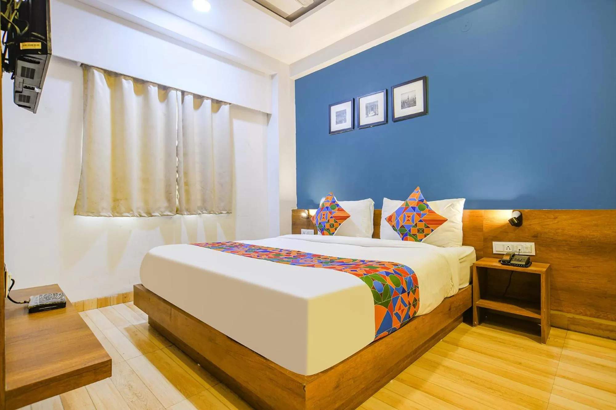 Living room, Bed in FabHotel Hello Homz