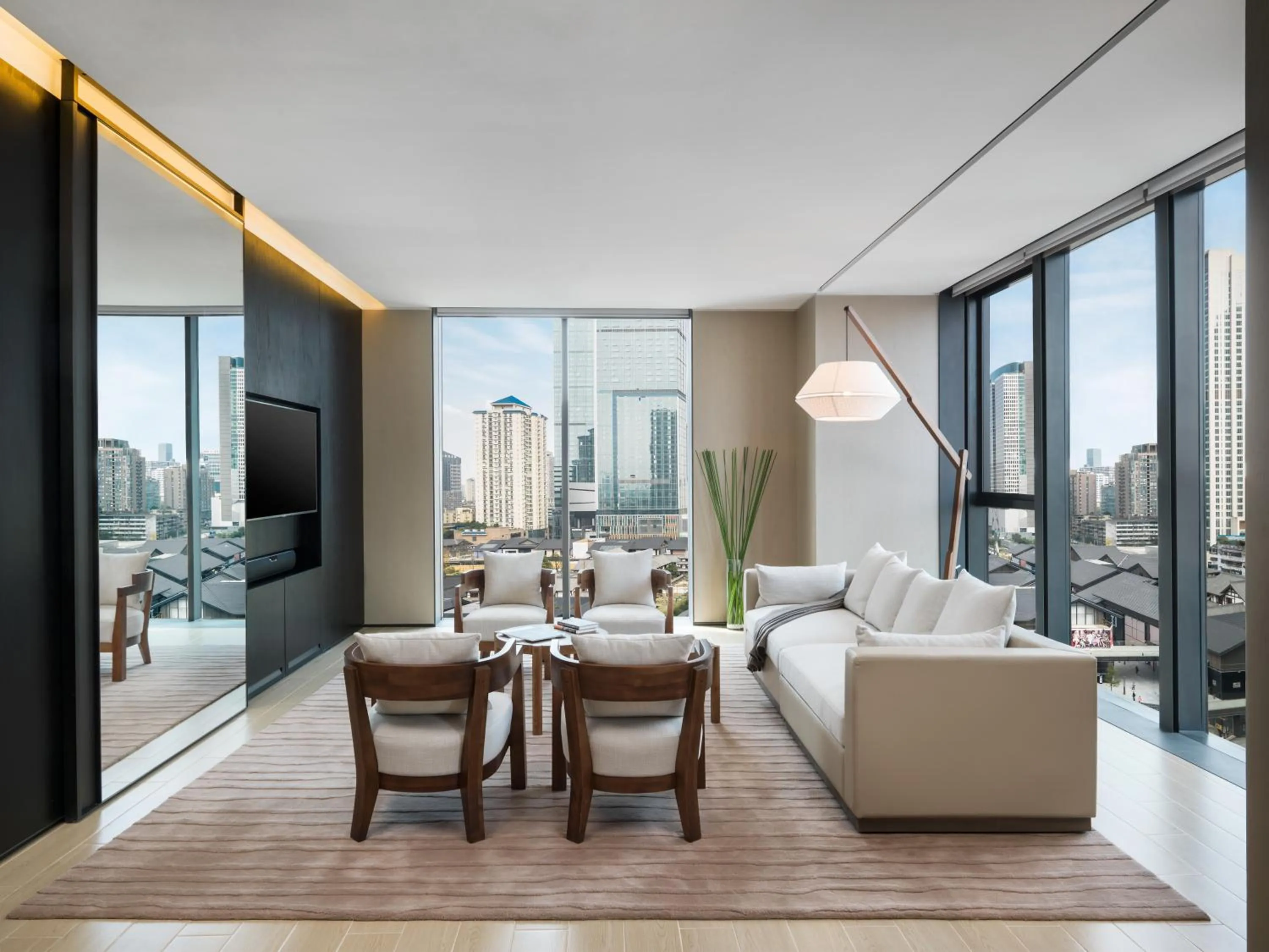 Living room in The Temple House