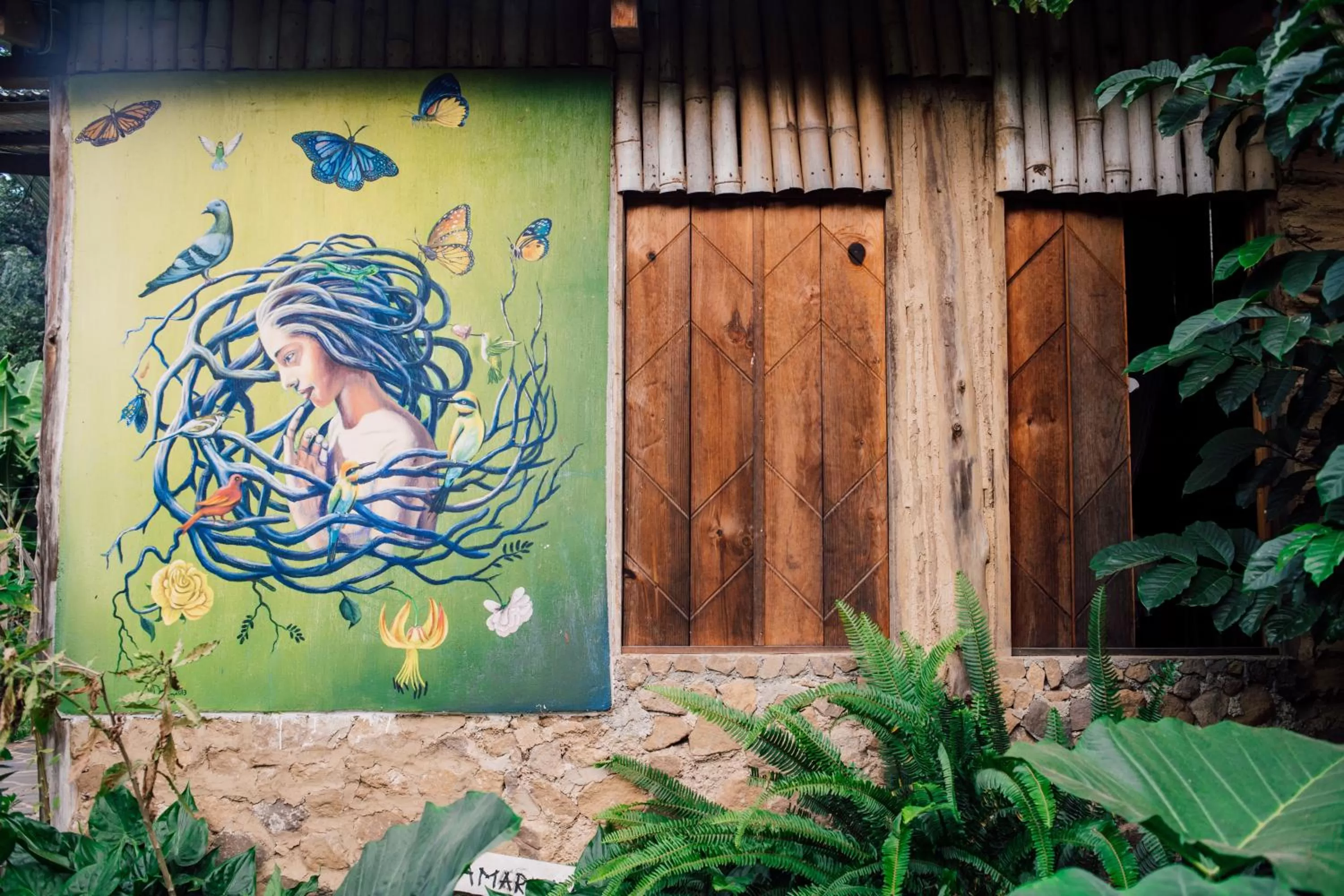 Garden view in Eco-Hotel Mayachik