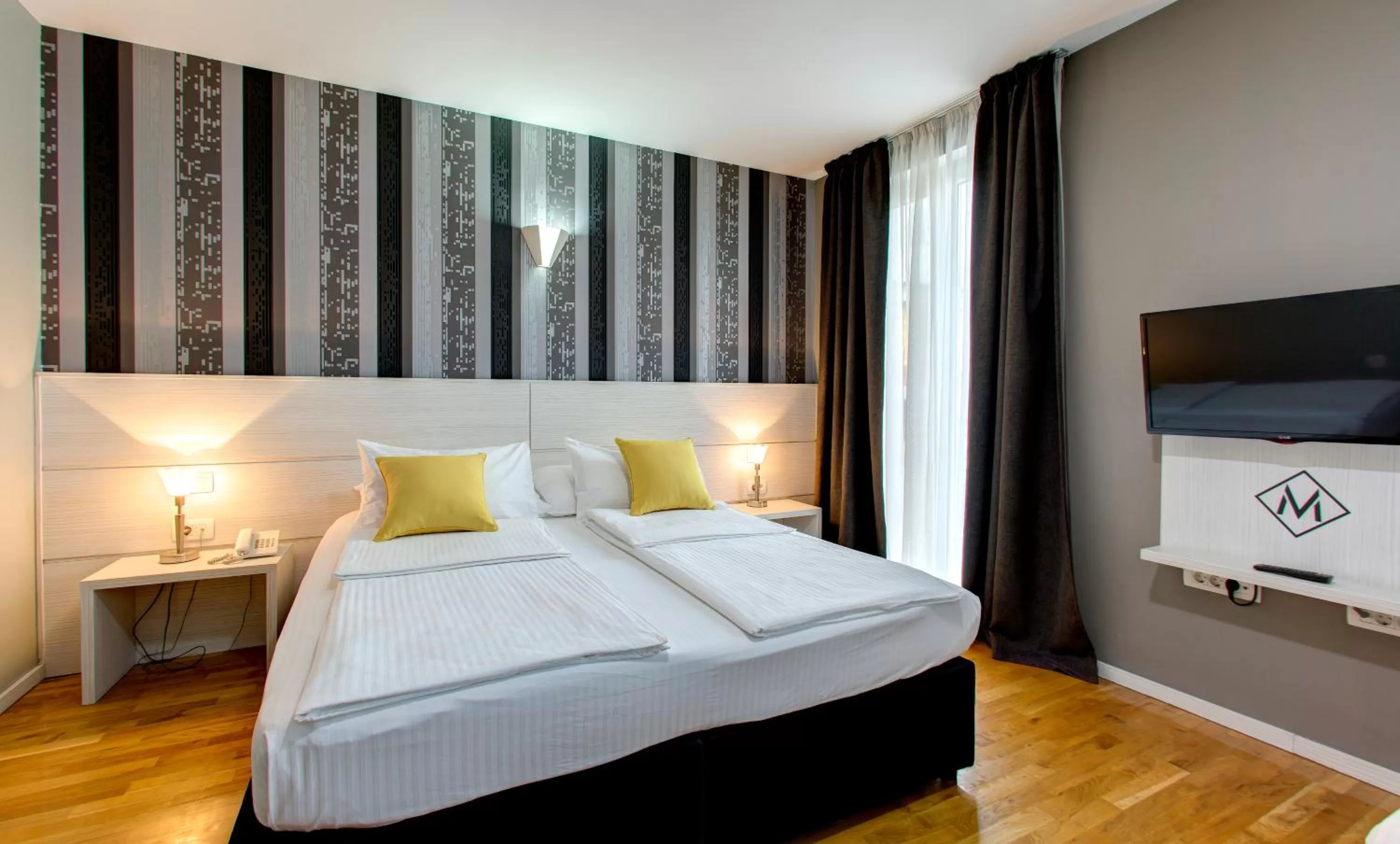 Bed in Hotel Villa Milas