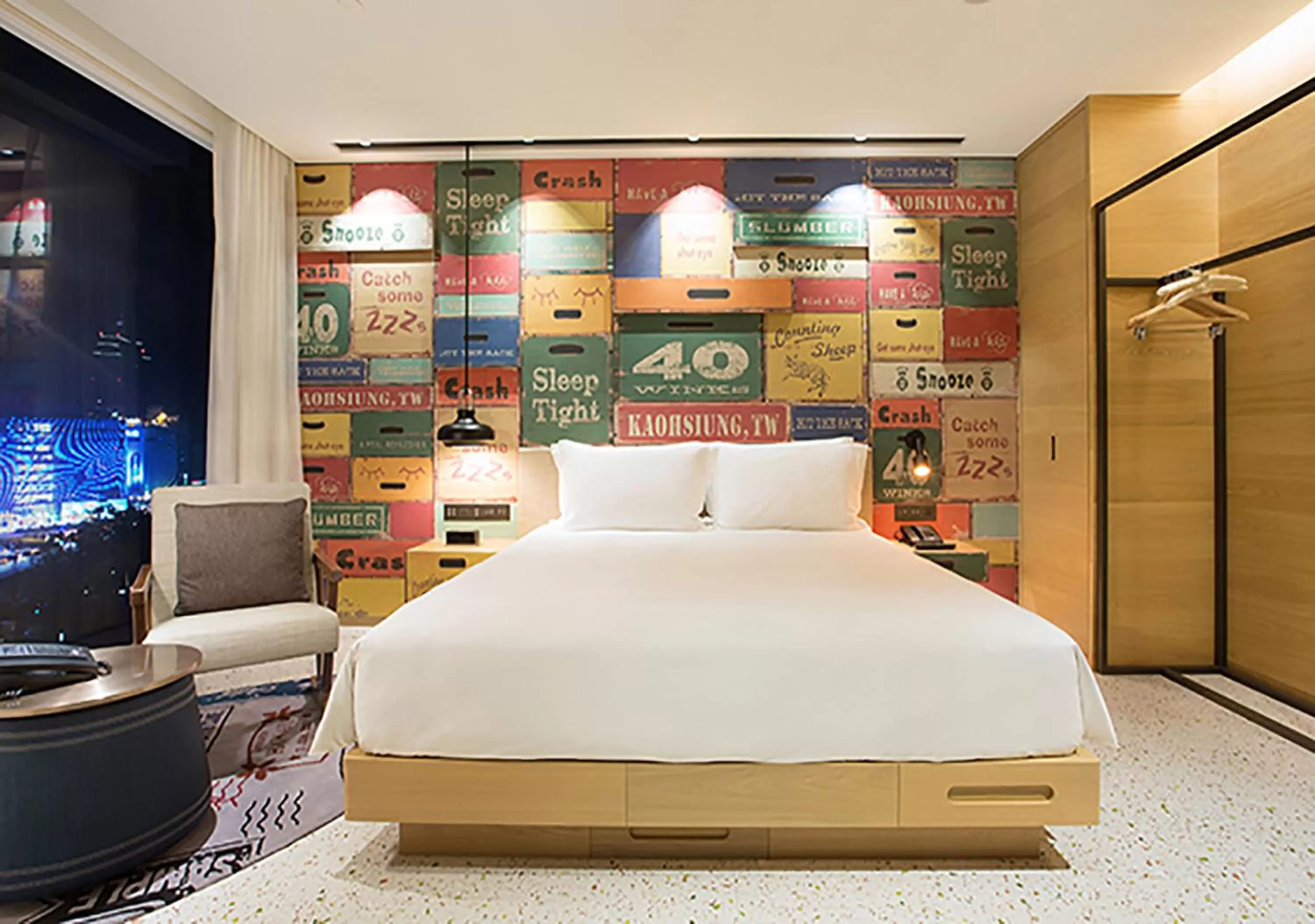 Bed in Hotel Indigo Kaohsiung Central Park by IHG