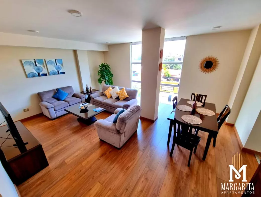 Communal lounge/ TV room, Seating Area in Margarita Apartamentos