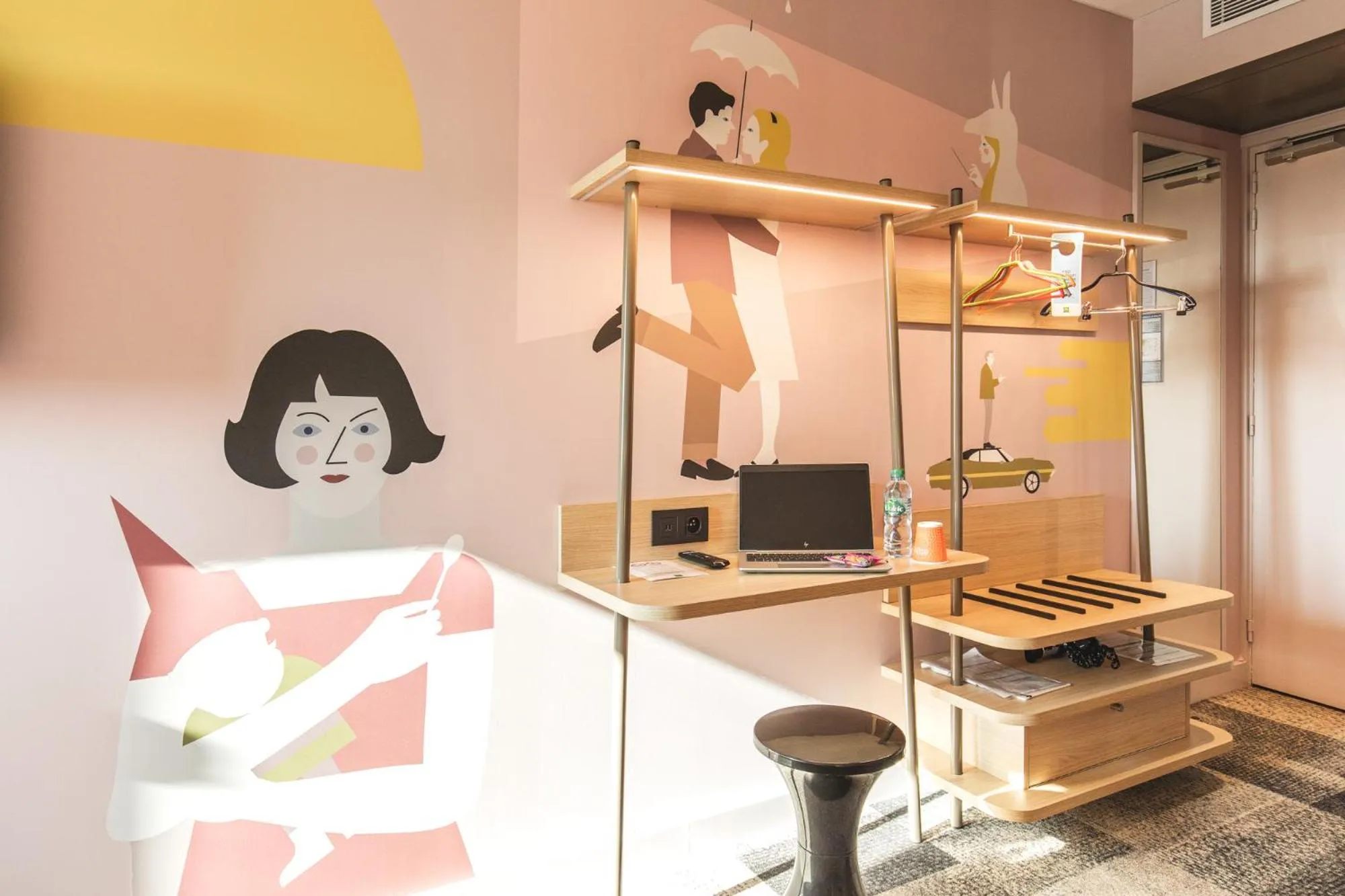 Decorative detail in ibis Styles Lyon Centre Confluence